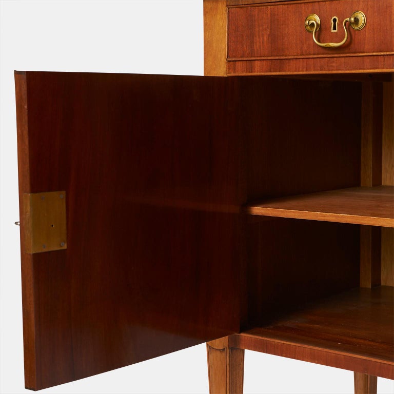 Brass Frits Henningsen Sheraton Style Sideboard For Sale