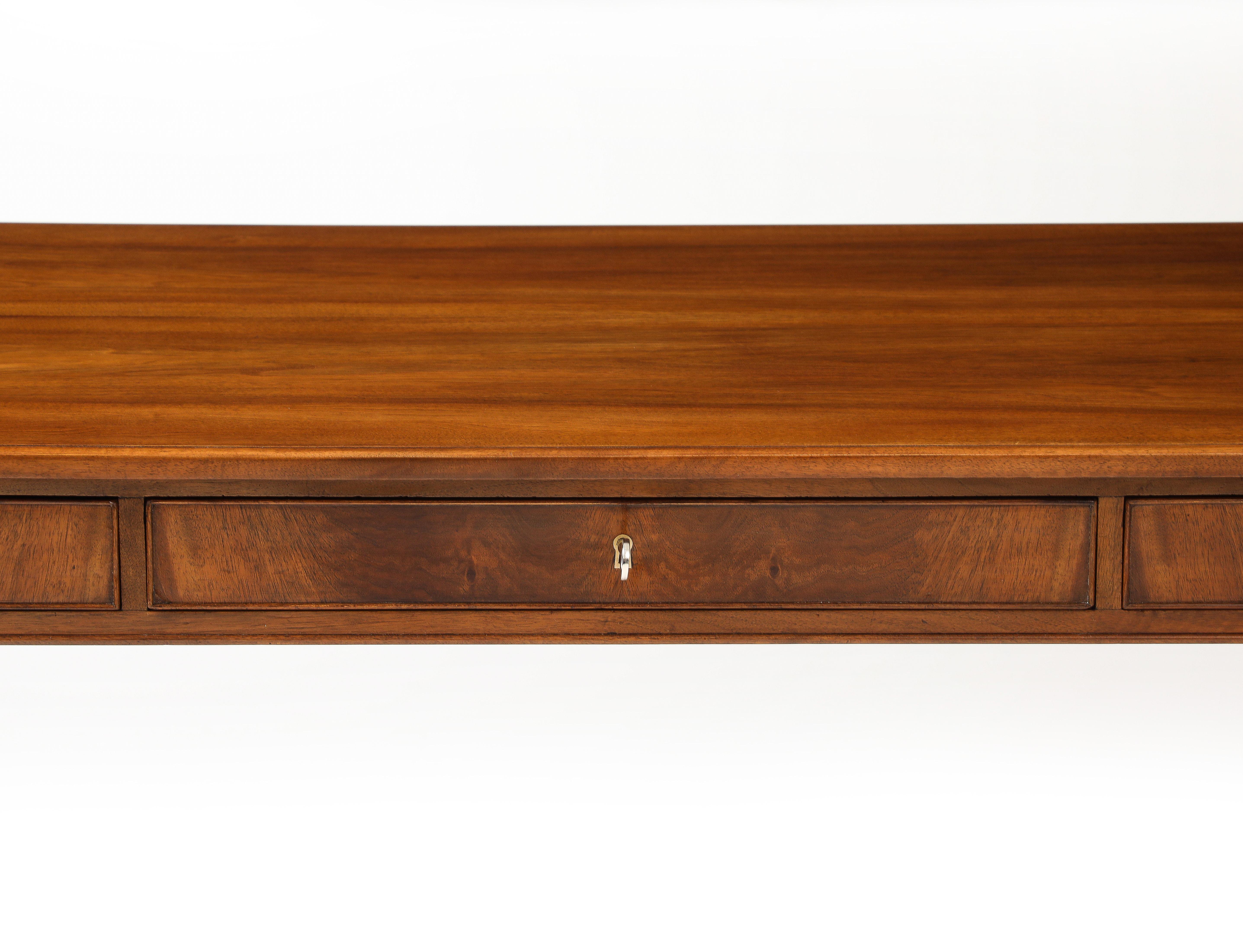 Frits Henningsen Mahogany Writing Table, circa 1940s 8