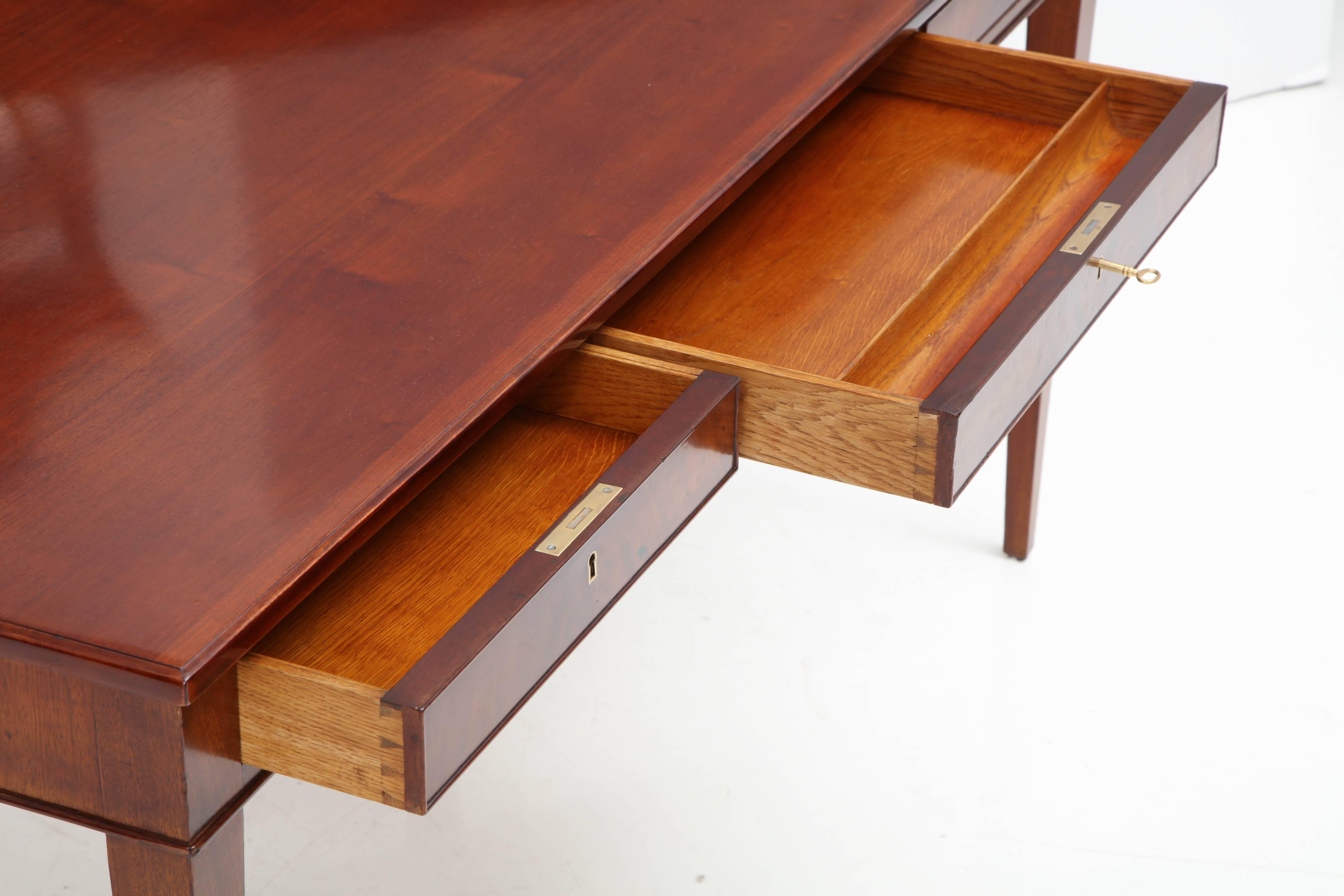 Frits Henningsen Mahogany Writing Table, circa 1940s 1