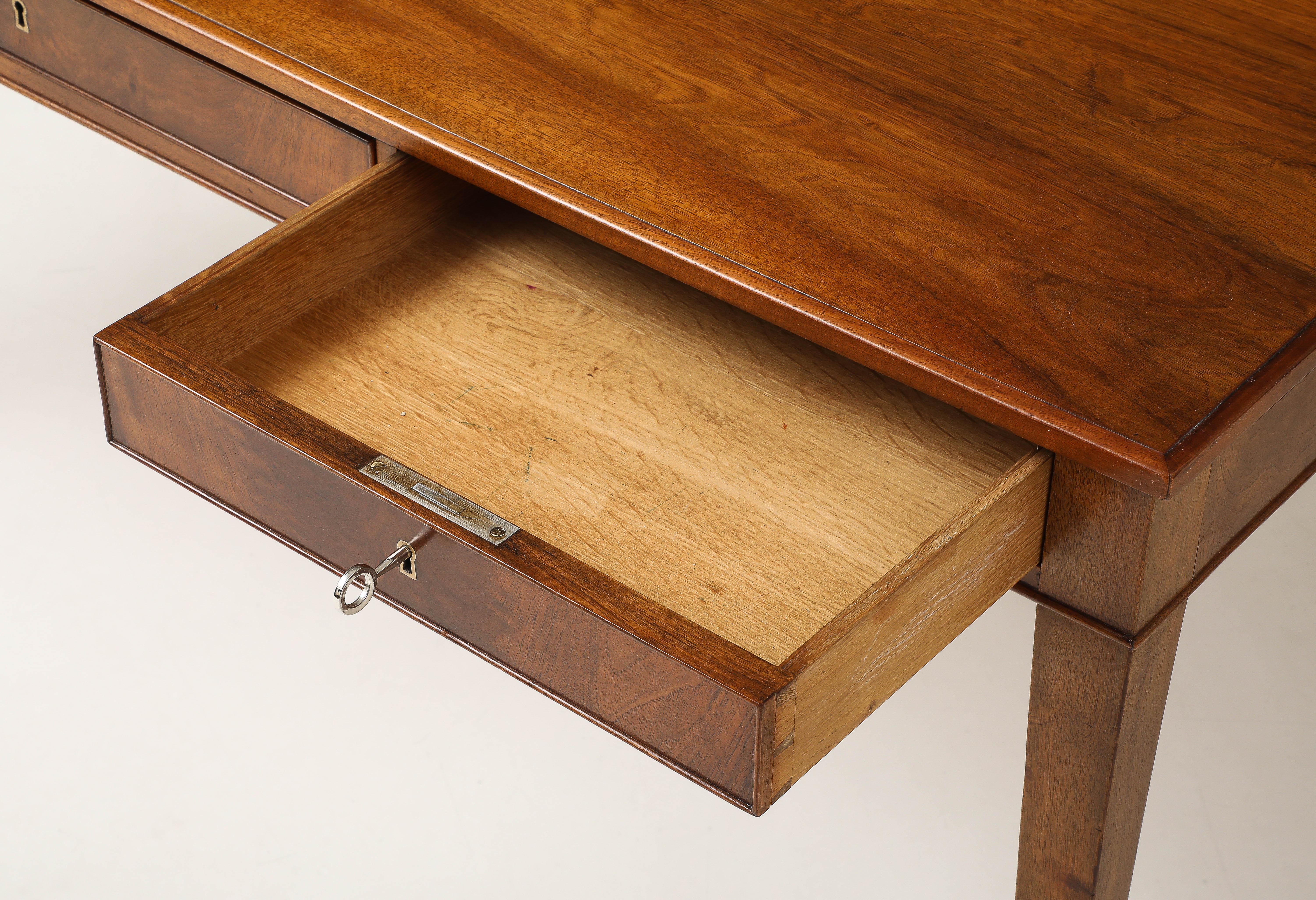 Wood Frits Henningsen Mahogany Writing Table, circa 1940s