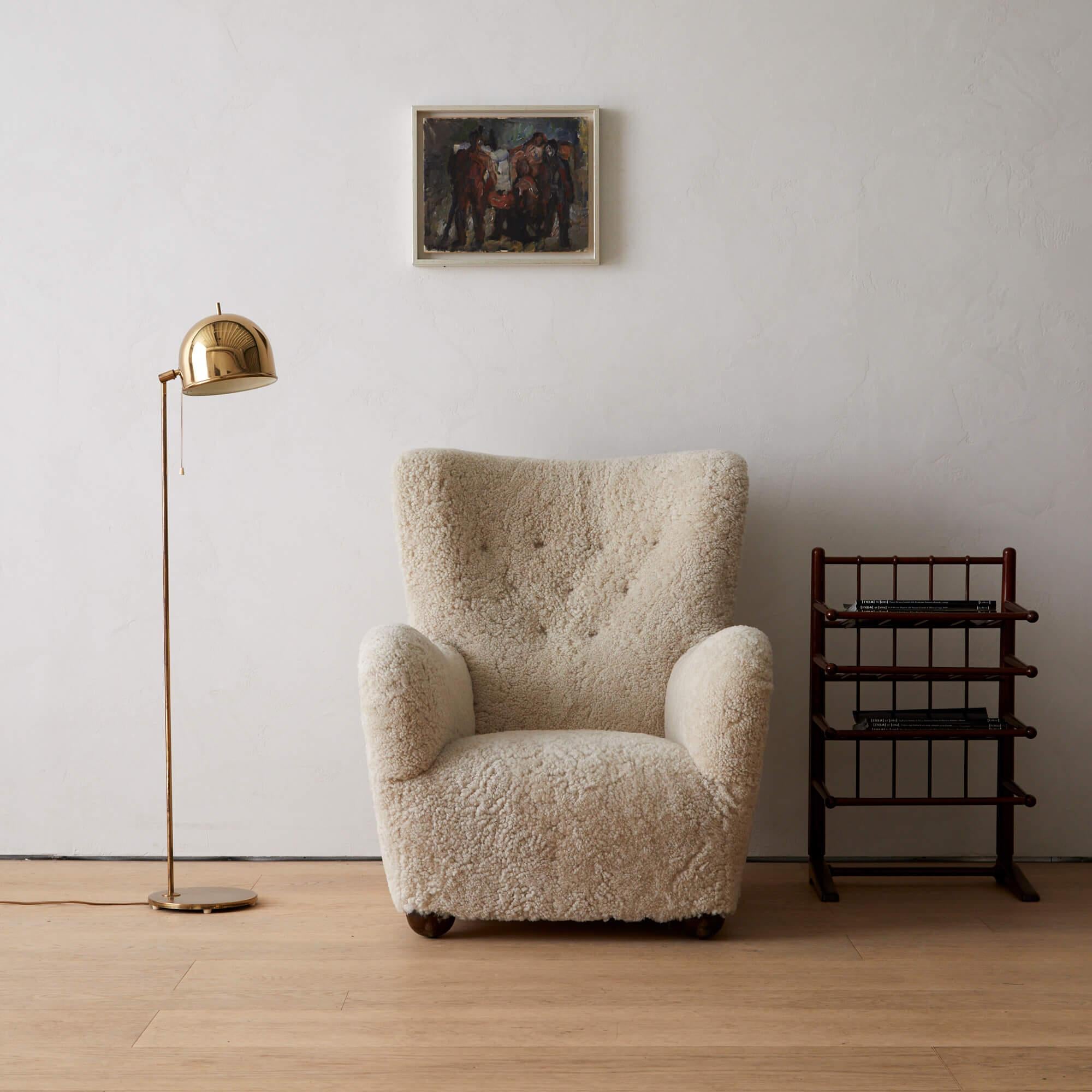 Scandinavian Modern Frits Henningsen Pair of Magazine Racks For Sale