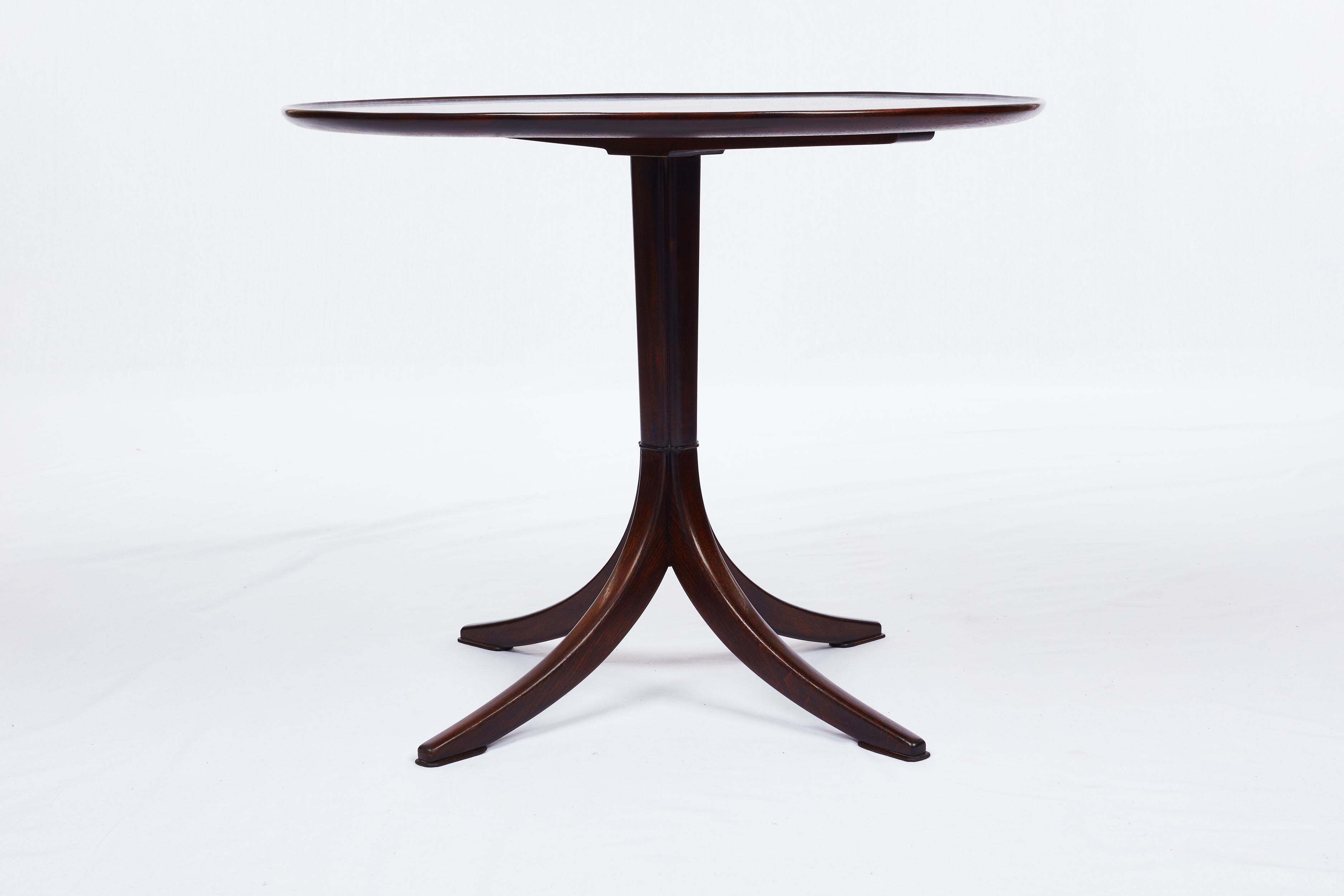 Danish Frits Henningsen Pedestal Table For Sale