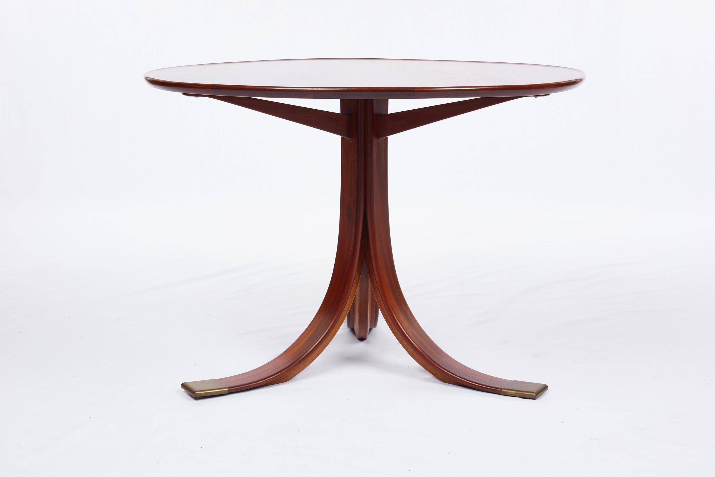 Danish Frits Henningsen Pedestal Table