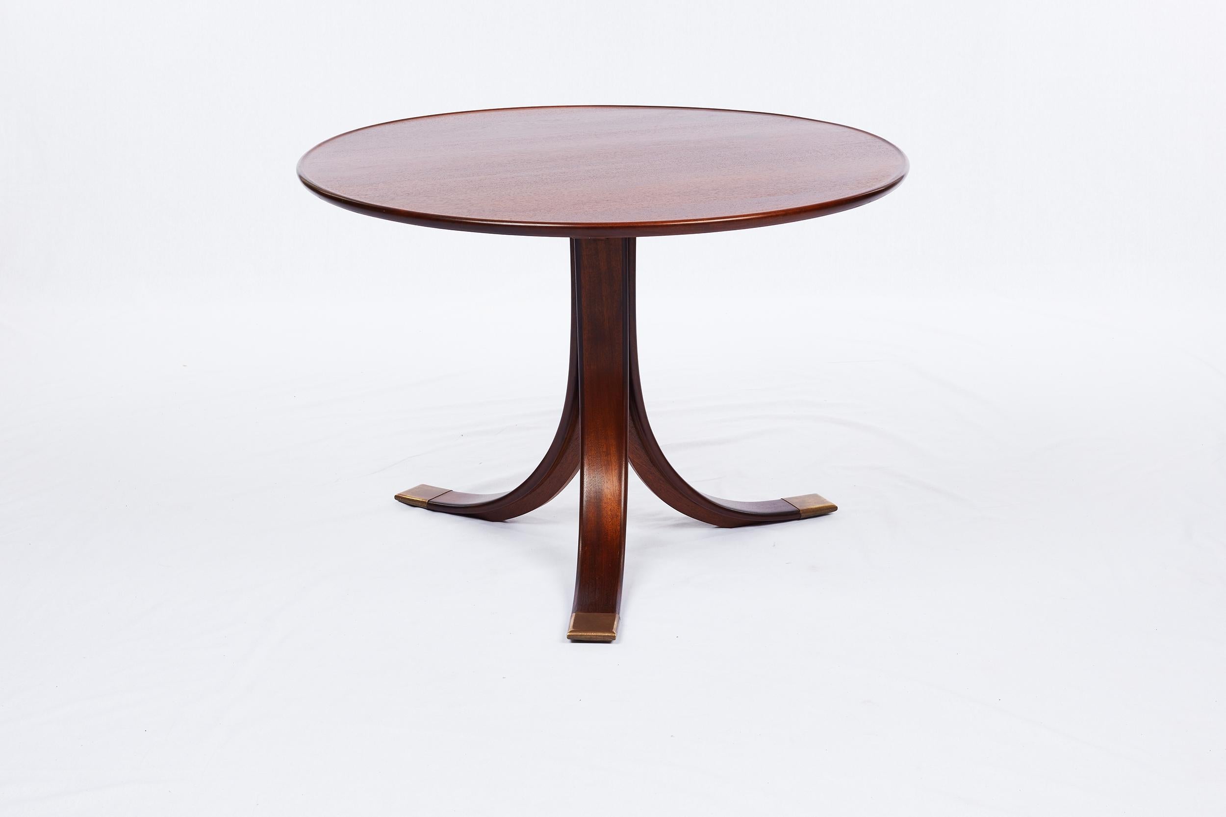 Danish Frits Henningsen Pedestal Table