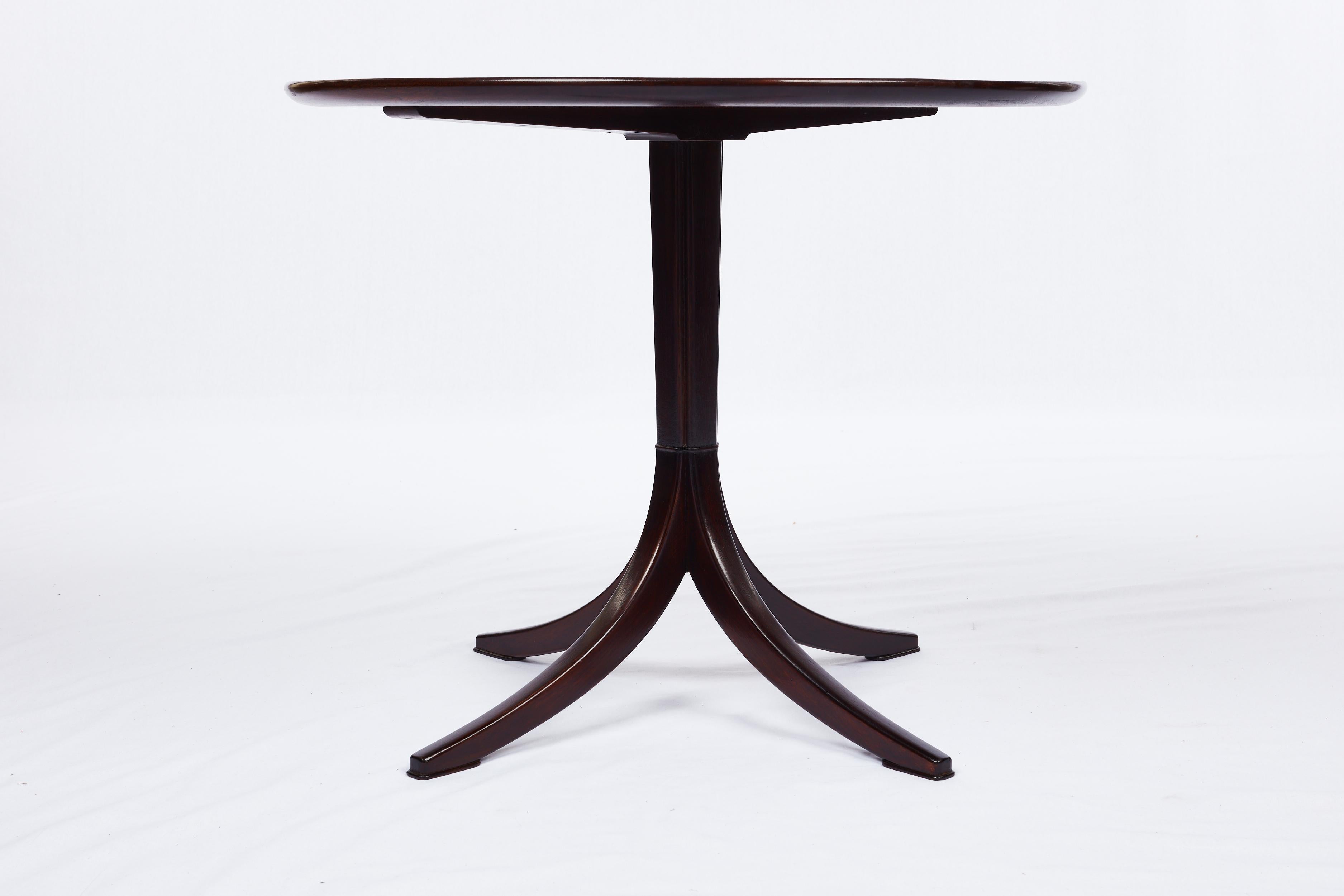 Frits Henningsen Pedestal Table In Excellent Condition In Los Angeles, CA
