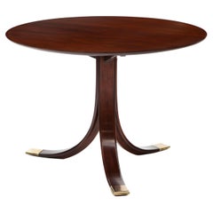 Frits Henningsen Round Pedestal Mahogany Coffee Table