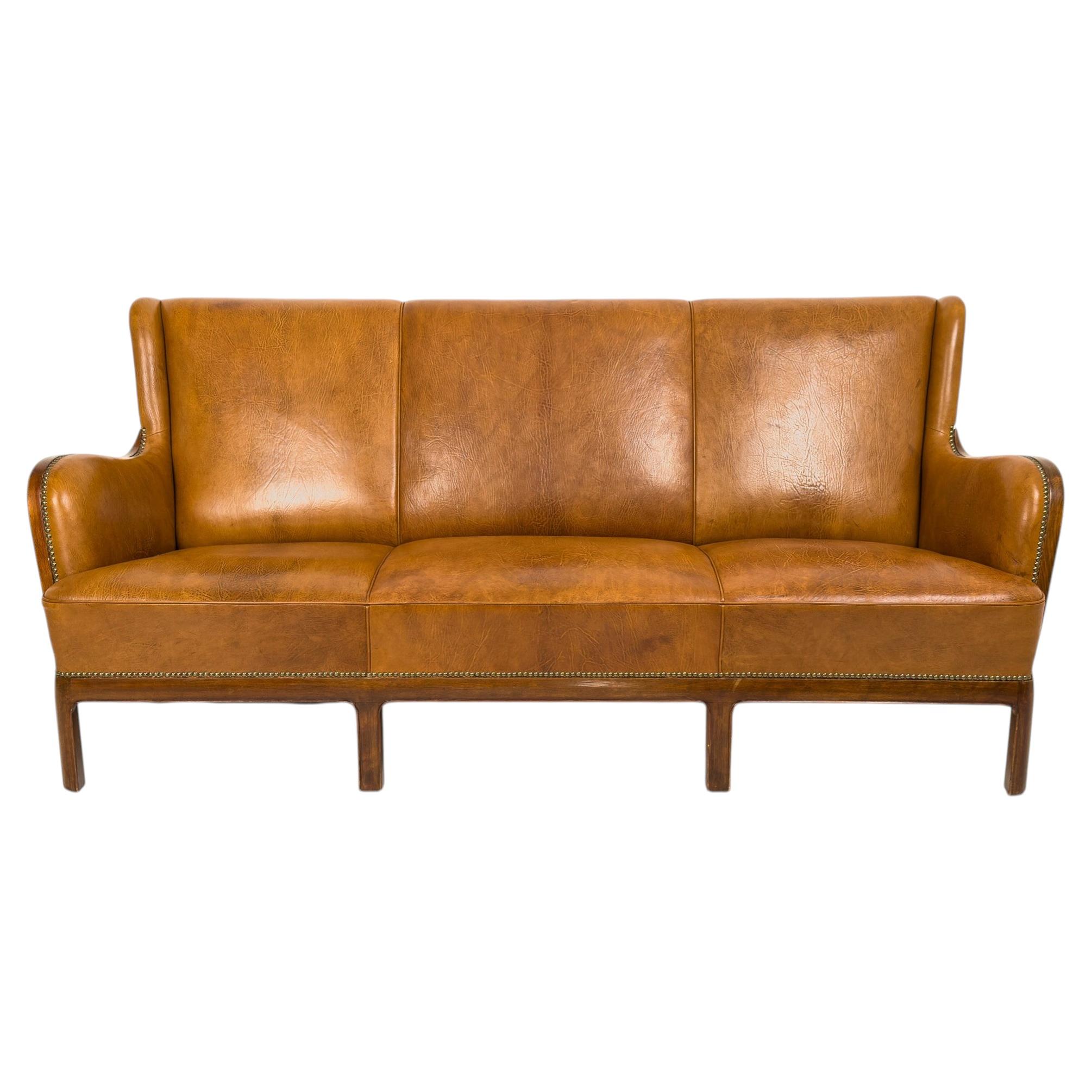 Frits Henningsen sofa and executed in Denmark 1930s