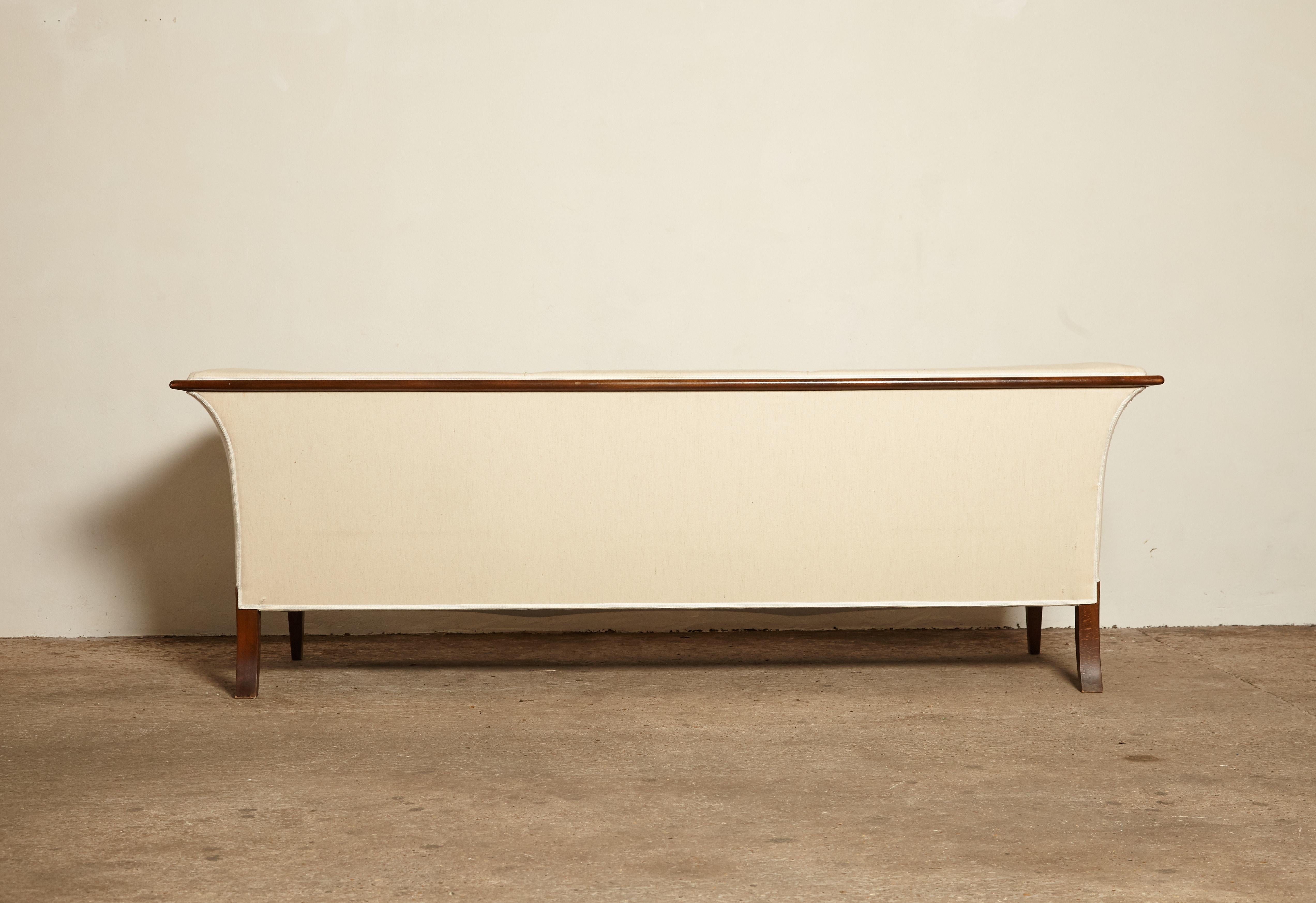 Frits Henningsen Sofa, Denmark, 1940s-1950s, for Reupholstery In Fair Condition In London, GB