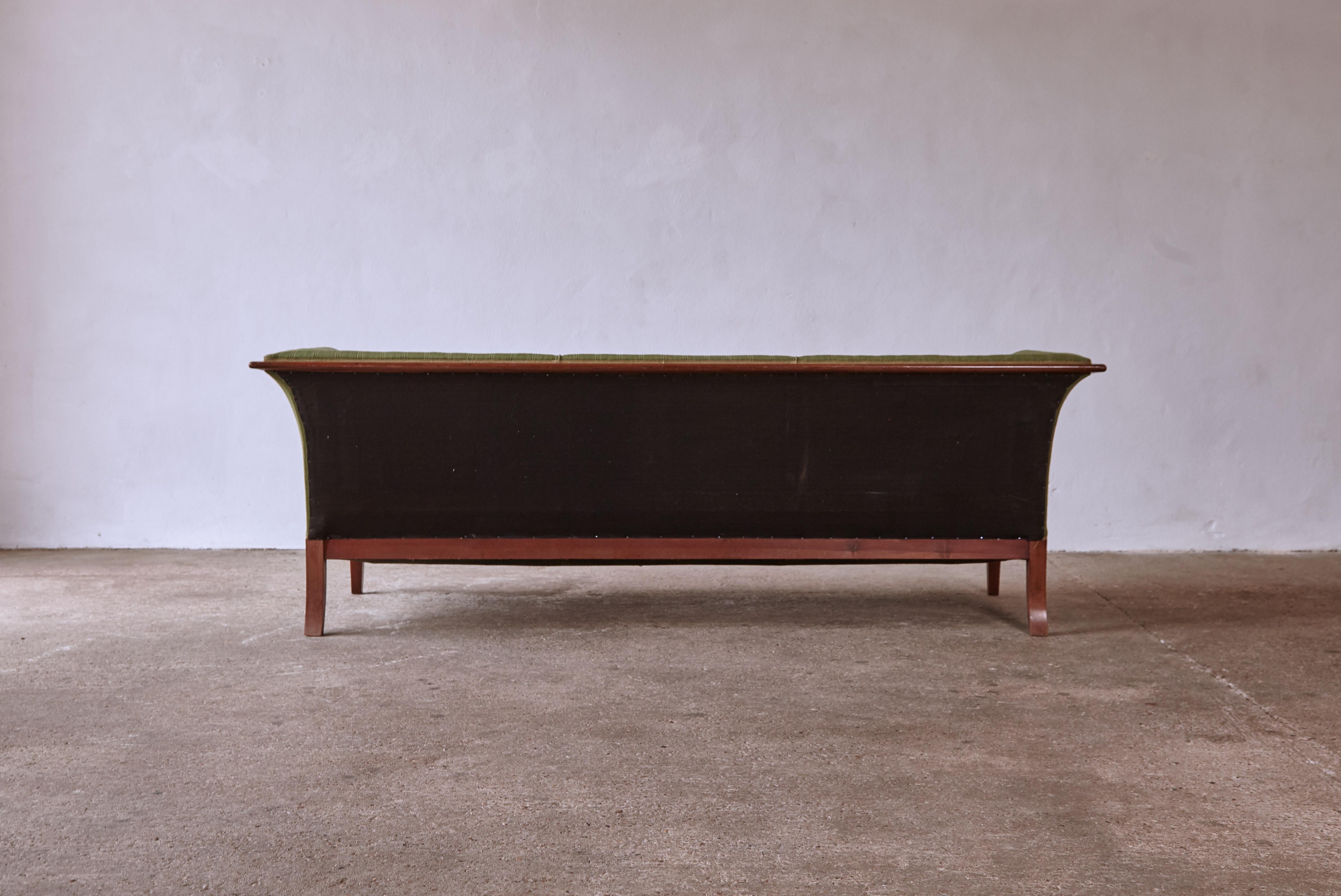 Fabric Frits Henningsen Sofa, Denmark, 1940s-1950s