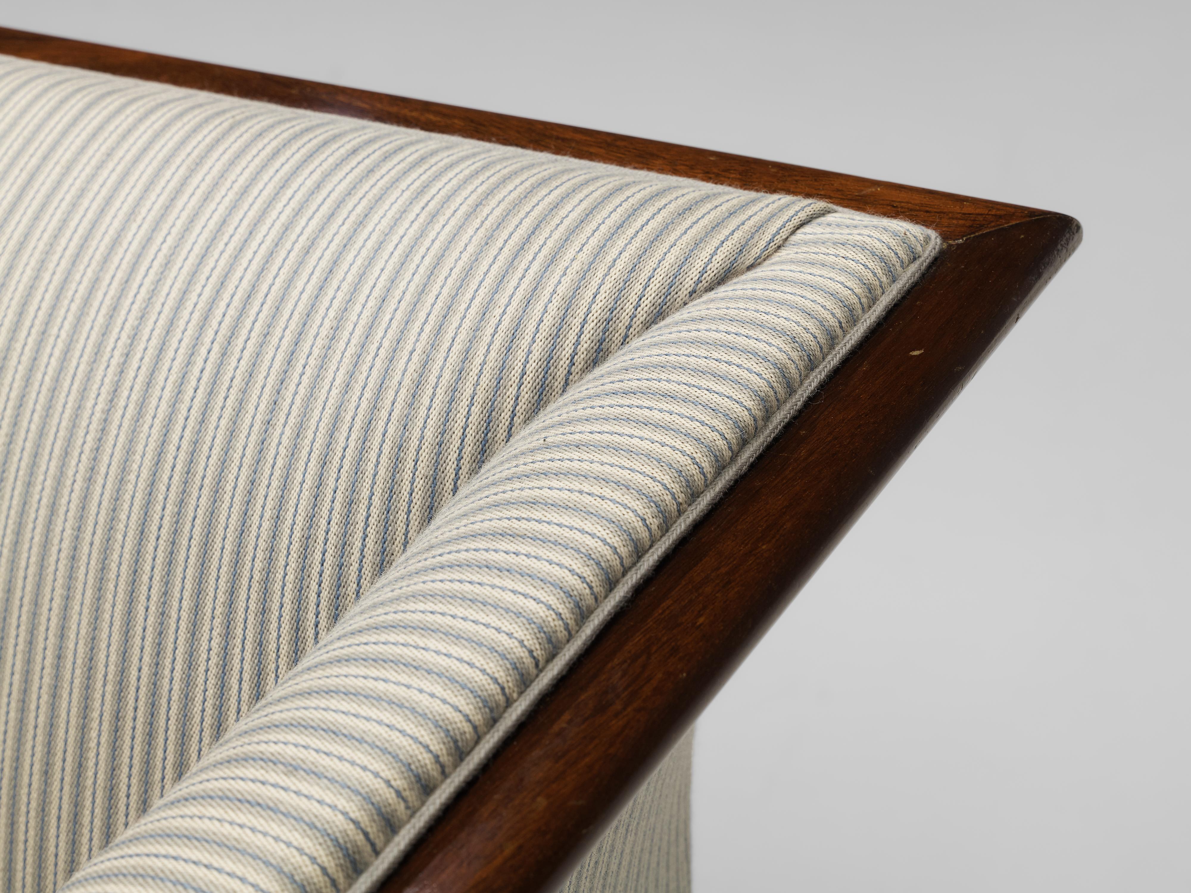 Frits Henningsen Sofa in White Fabric Upholstery 5