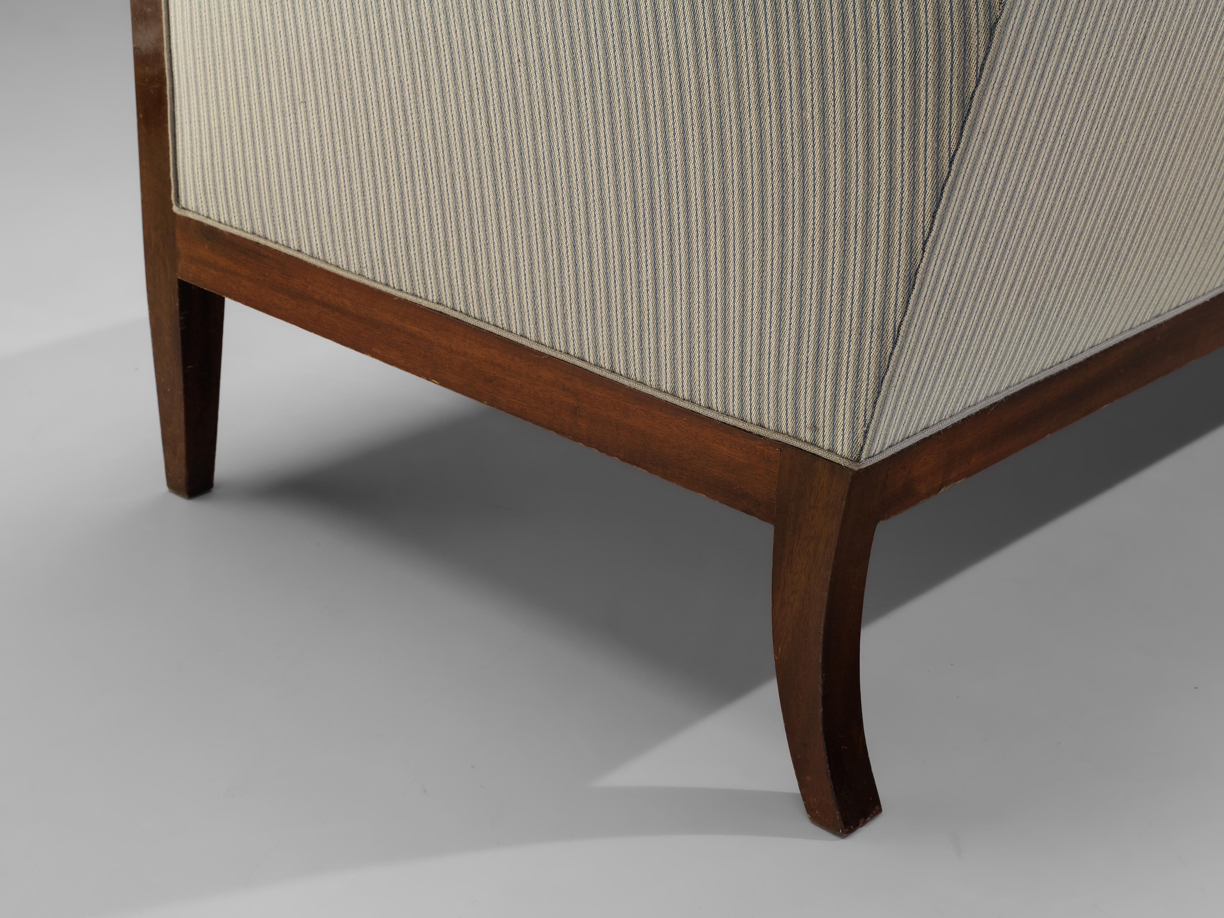 Frits Henningsen Sofa in White Fabric Upholstery 10