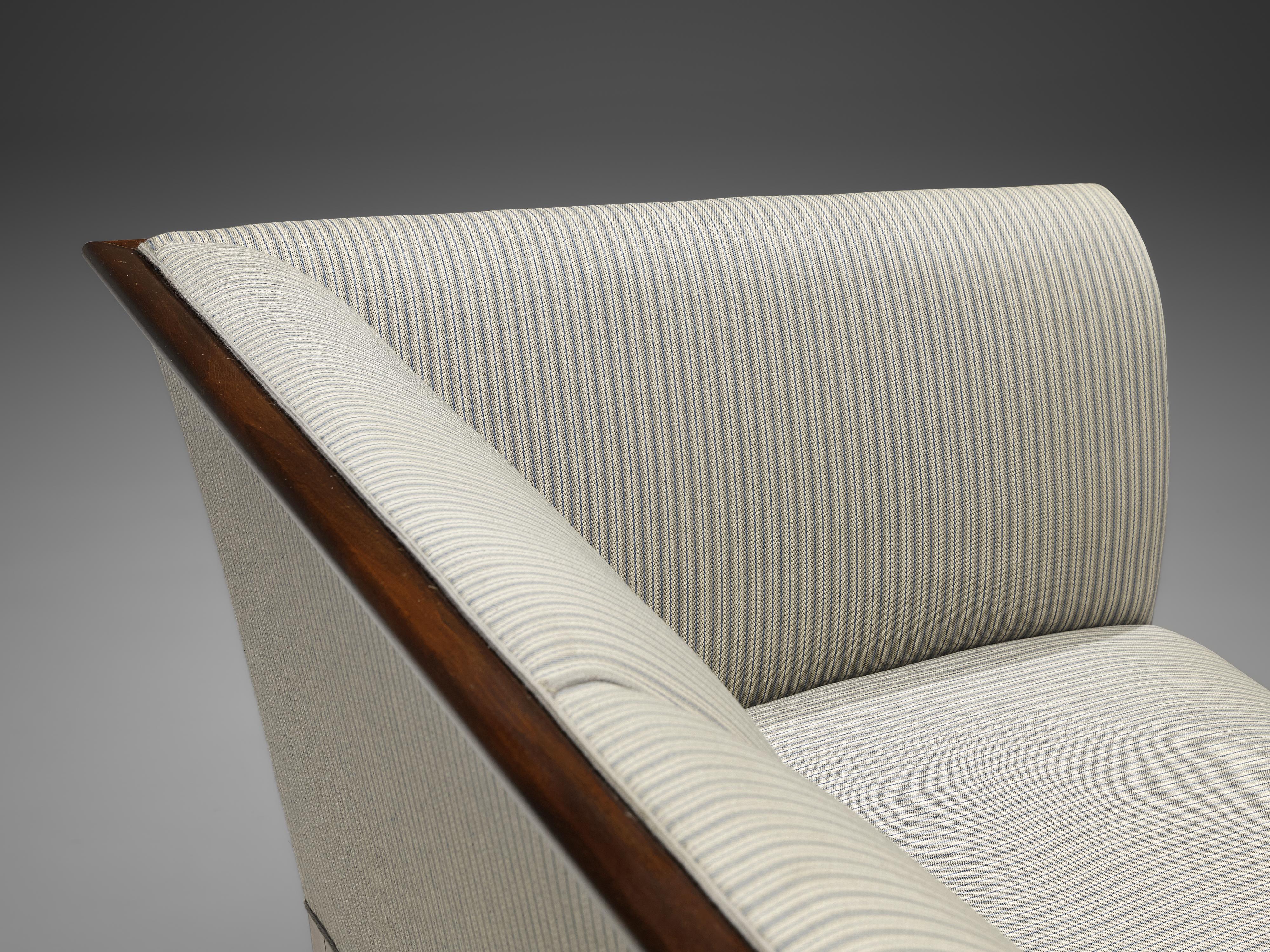 Frits Henningsen Sofa in White Fabric Upholstery 12