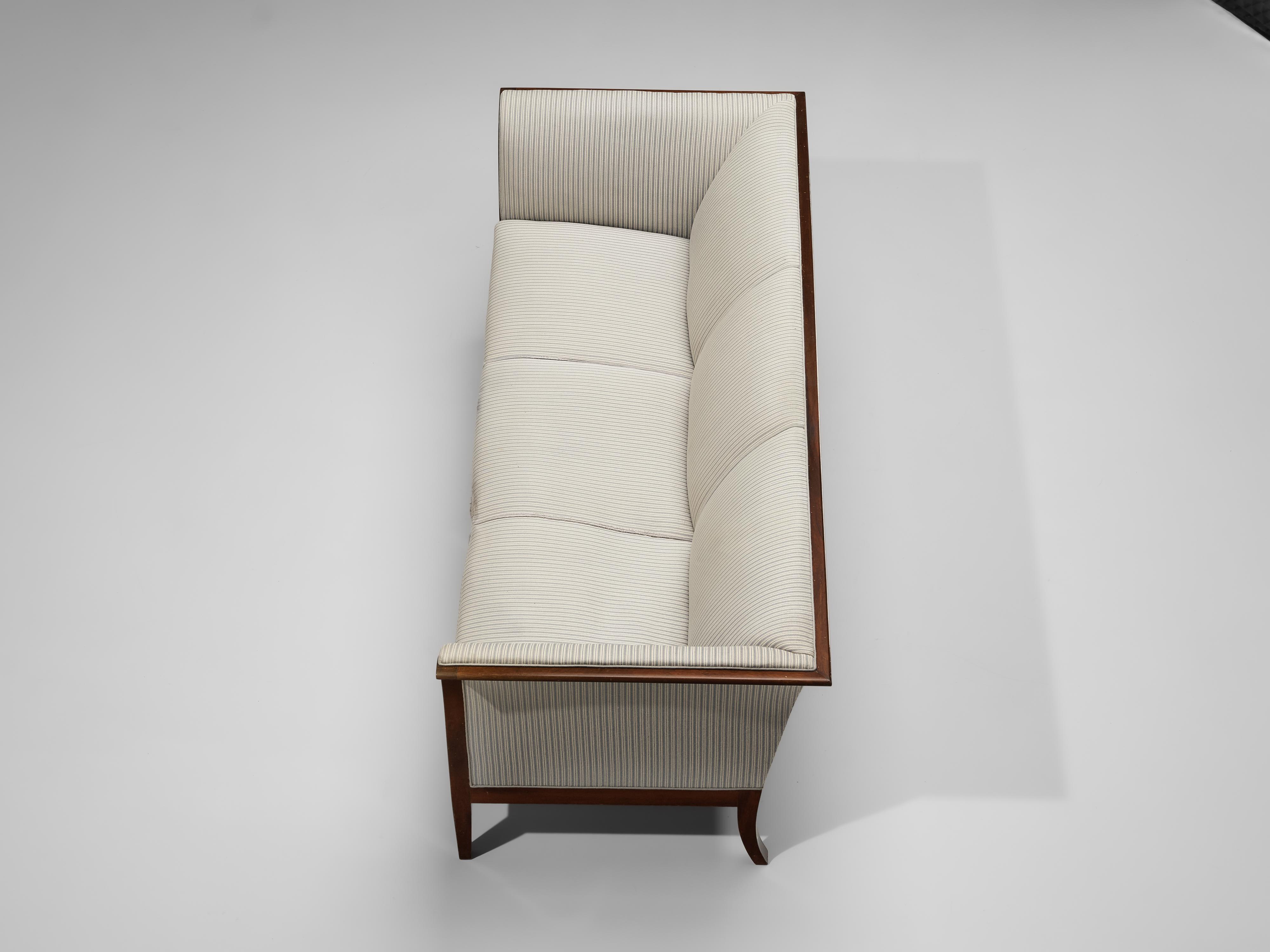 Frits Henningsen Sofa in White Fabric Upholstery 3