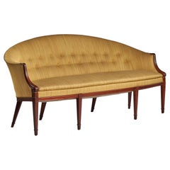 Frits Henningsen, Sofa, Mahogany, Fabric, Denmark, 1940s