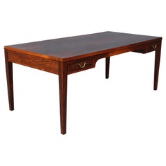 Frits Henningsen Sofa Table in Rosewood and Brass