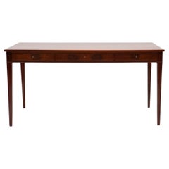 Frits Henningsen Solid Mahogany Writing Table, Denmark 1940's