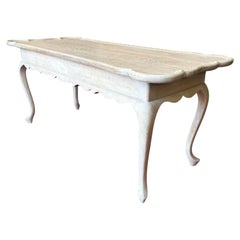 Mesa de centro Frits Henningsen de roble macizo encalado circa 1930-50s