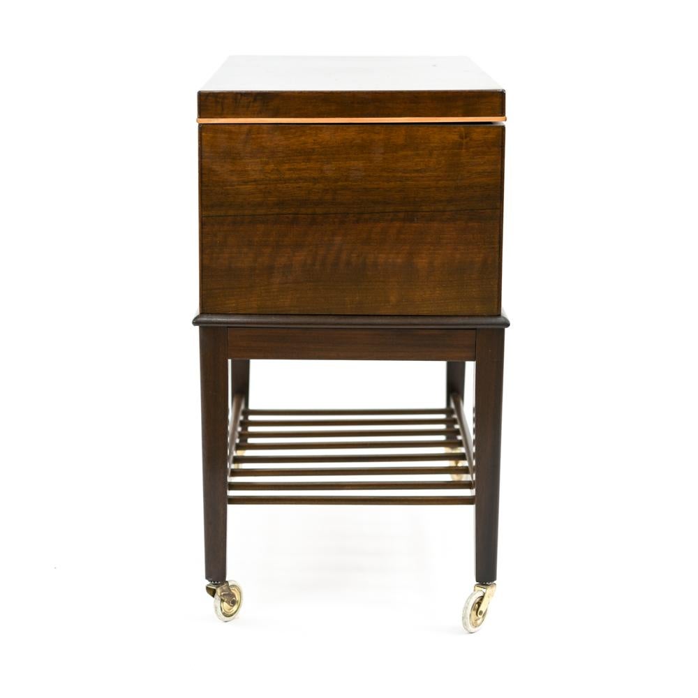 Frits Henningsen Style 1950s Mahogany Sewing Table 1