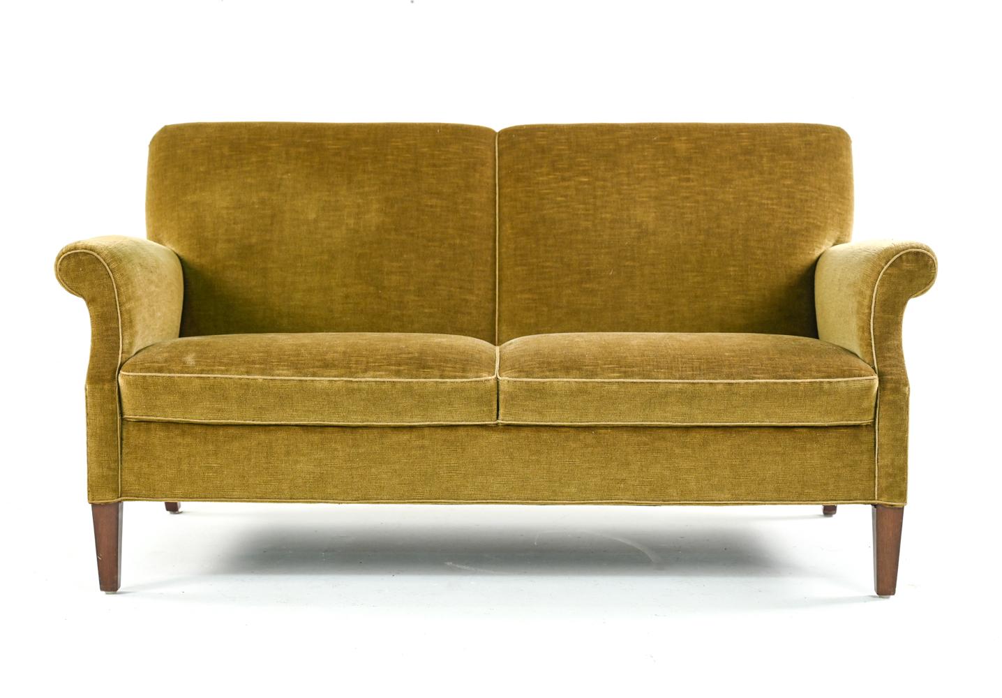 Danish Frits Henningsen Style 2-Seater Sofa