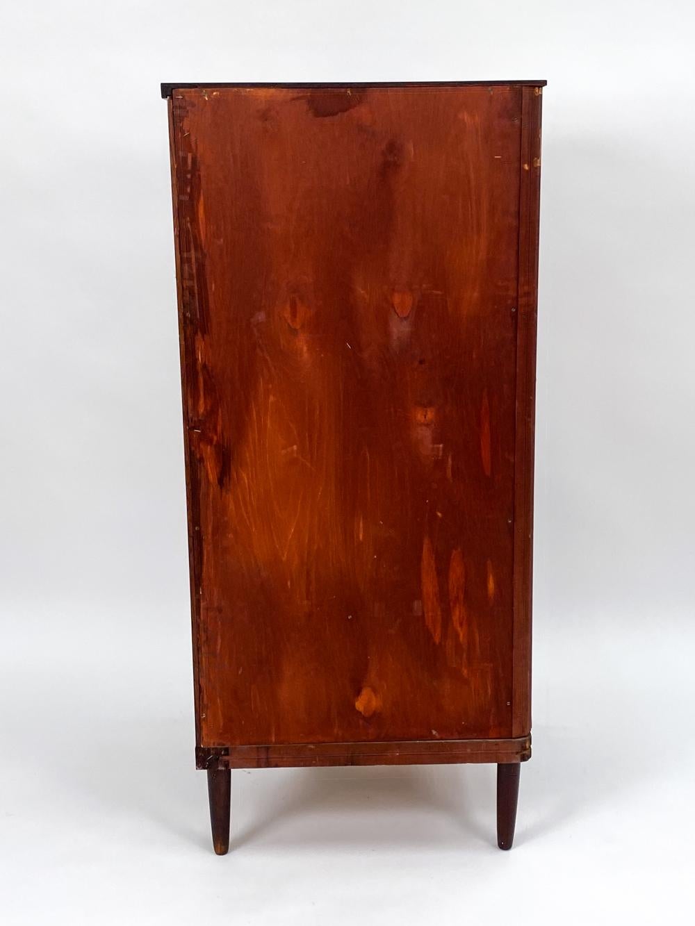 Frits Henningsen-Style Danish Mahogany Corner Cabinet, c. 1960's 2