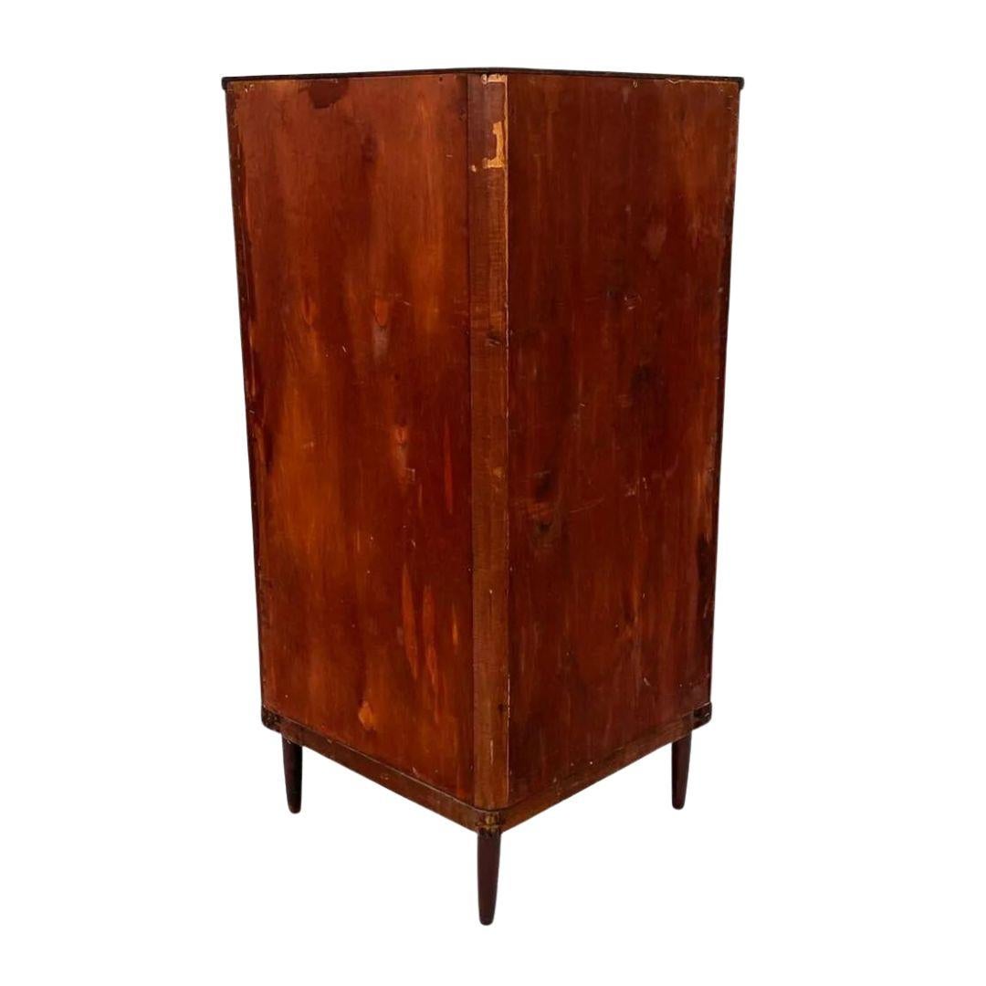 Mid-Century Modern Frits Henningsen-Style Mahogany Corner Cabinet For Sale
