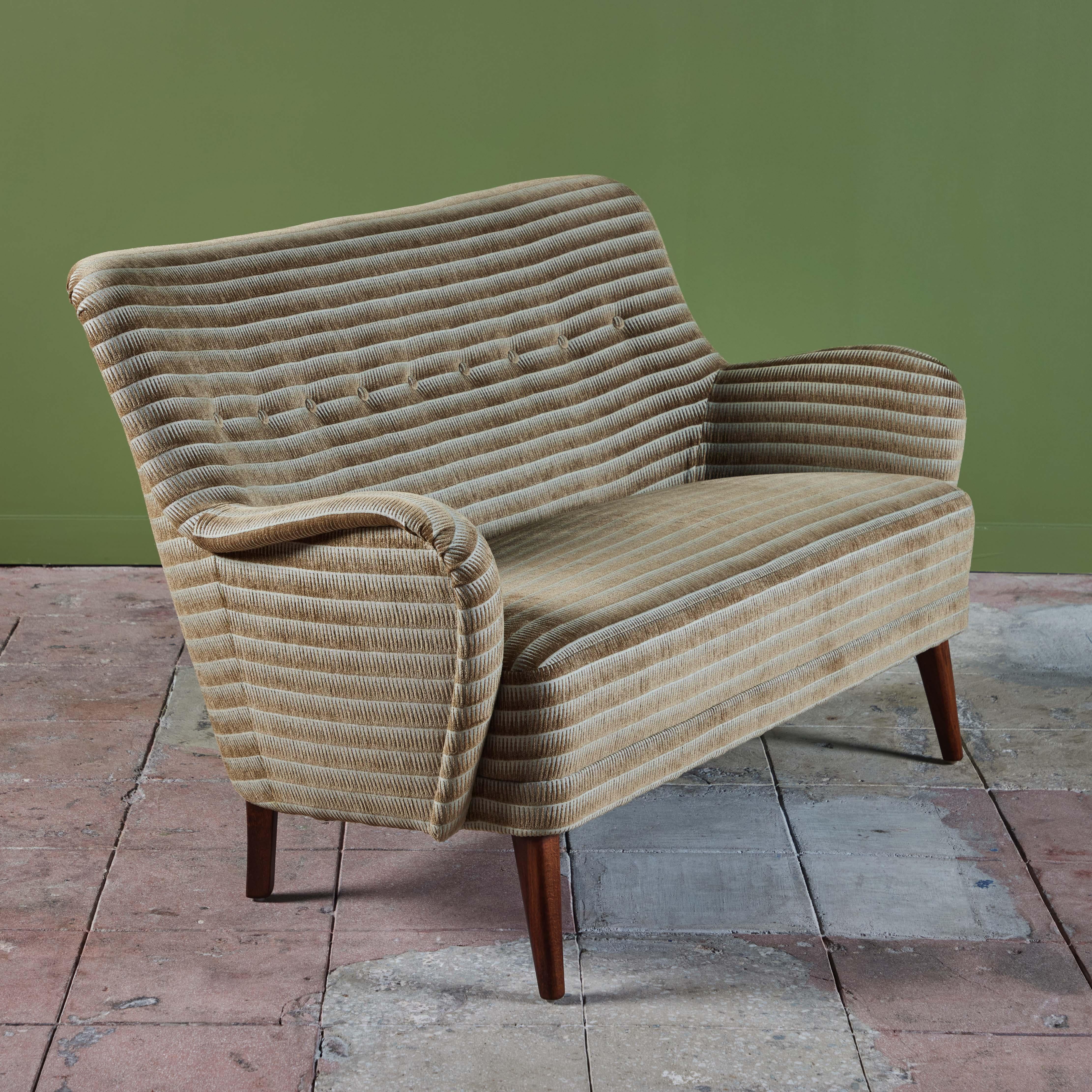 20th Century Frits Henningsen Style Settee For Sale