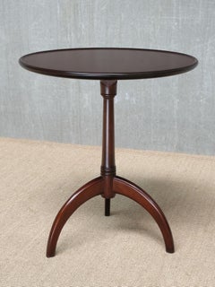 Frits Henningsen Three Legged Side Table in Mahogany, Denmark, 1940s