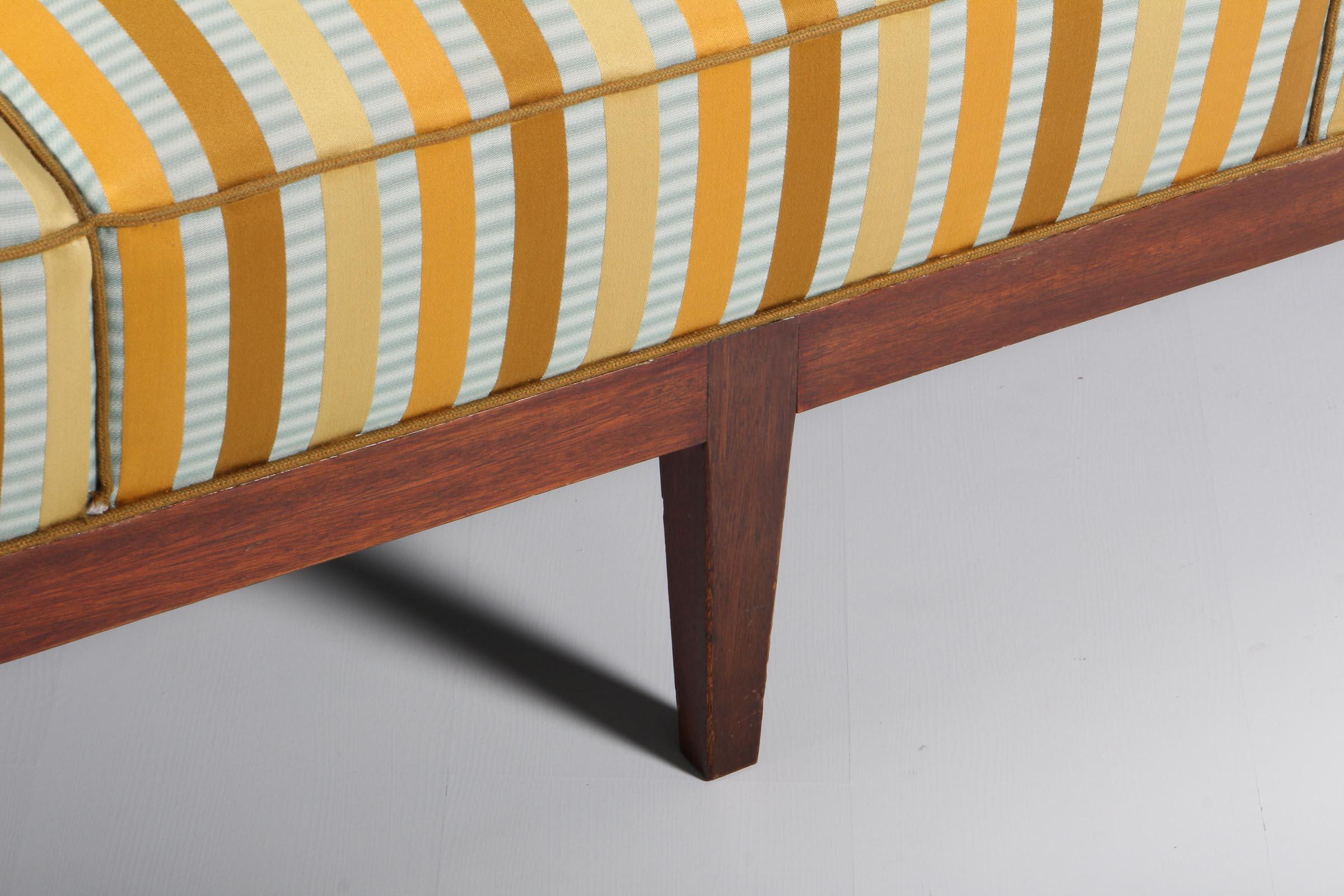 Fabric Frits Henningsen, Three Seat Sofa