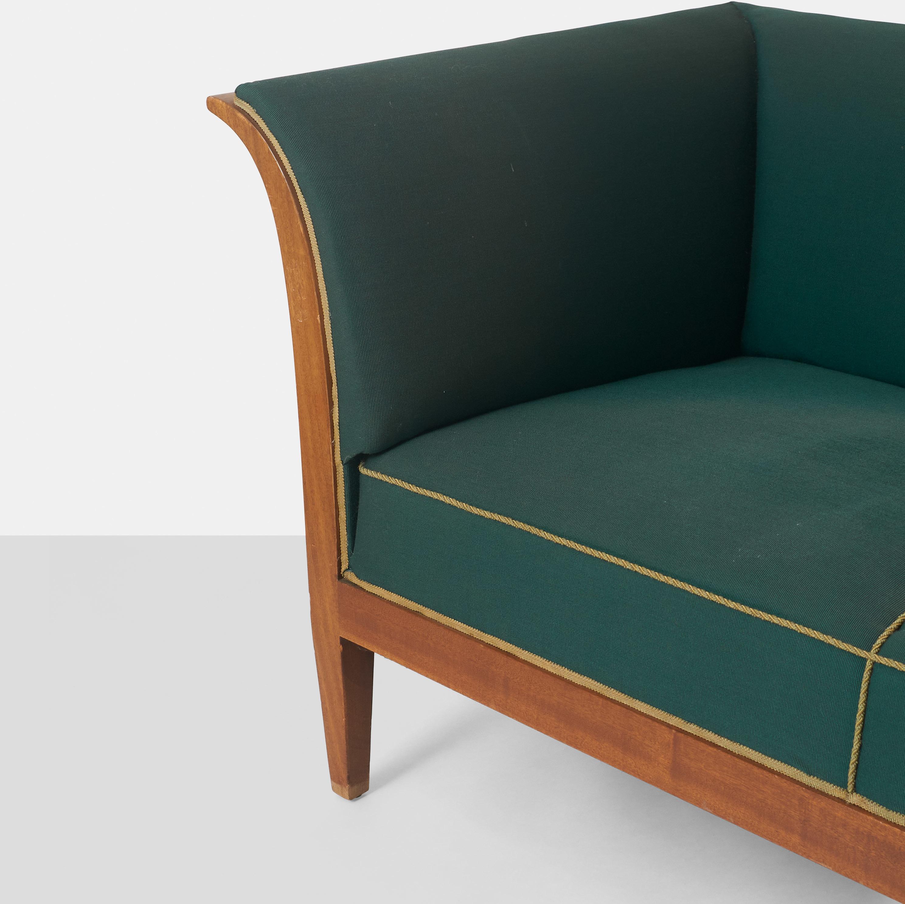 Three Seater Sofa by Frits Henningsen In Fair Condition For Sale In San Francisco, CA