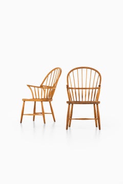 Chaises de salle à manger Frits Henningsen Windsor modèle CH 18A de Carl Hansen & Søn