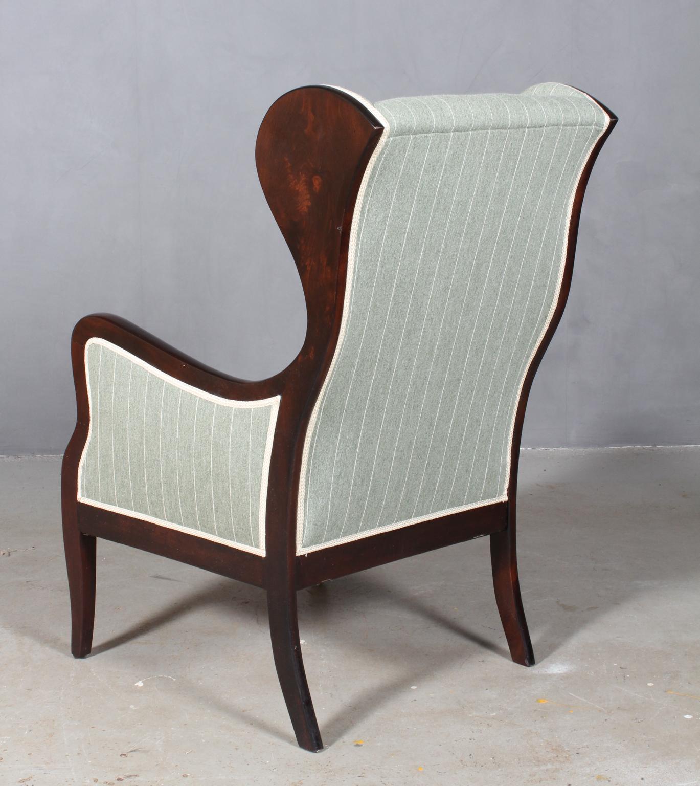 Frits Henningsen Wingback Chair In Good Condition In Esbjerg, DK