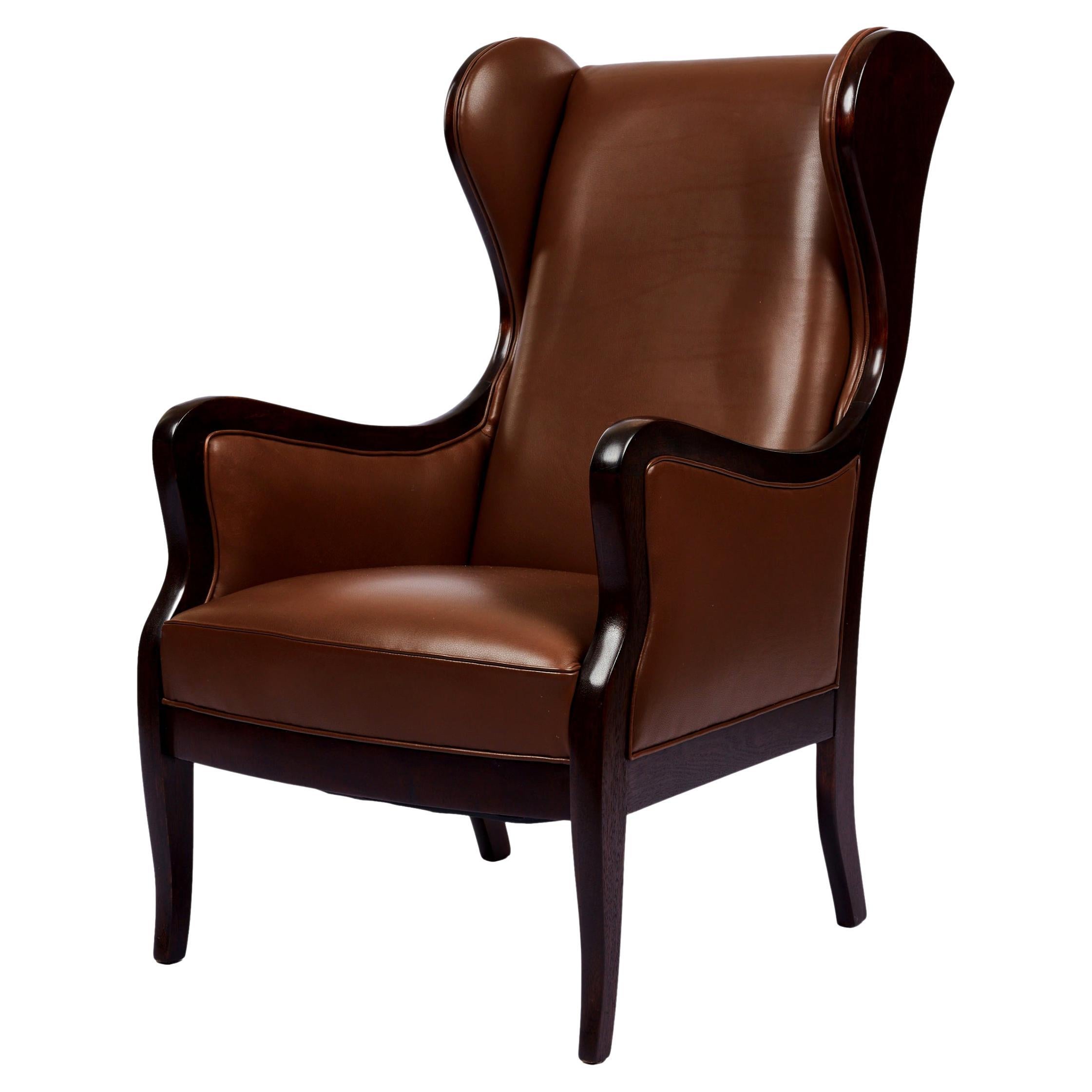 Frits Henningsen Wingback Lounge Chair