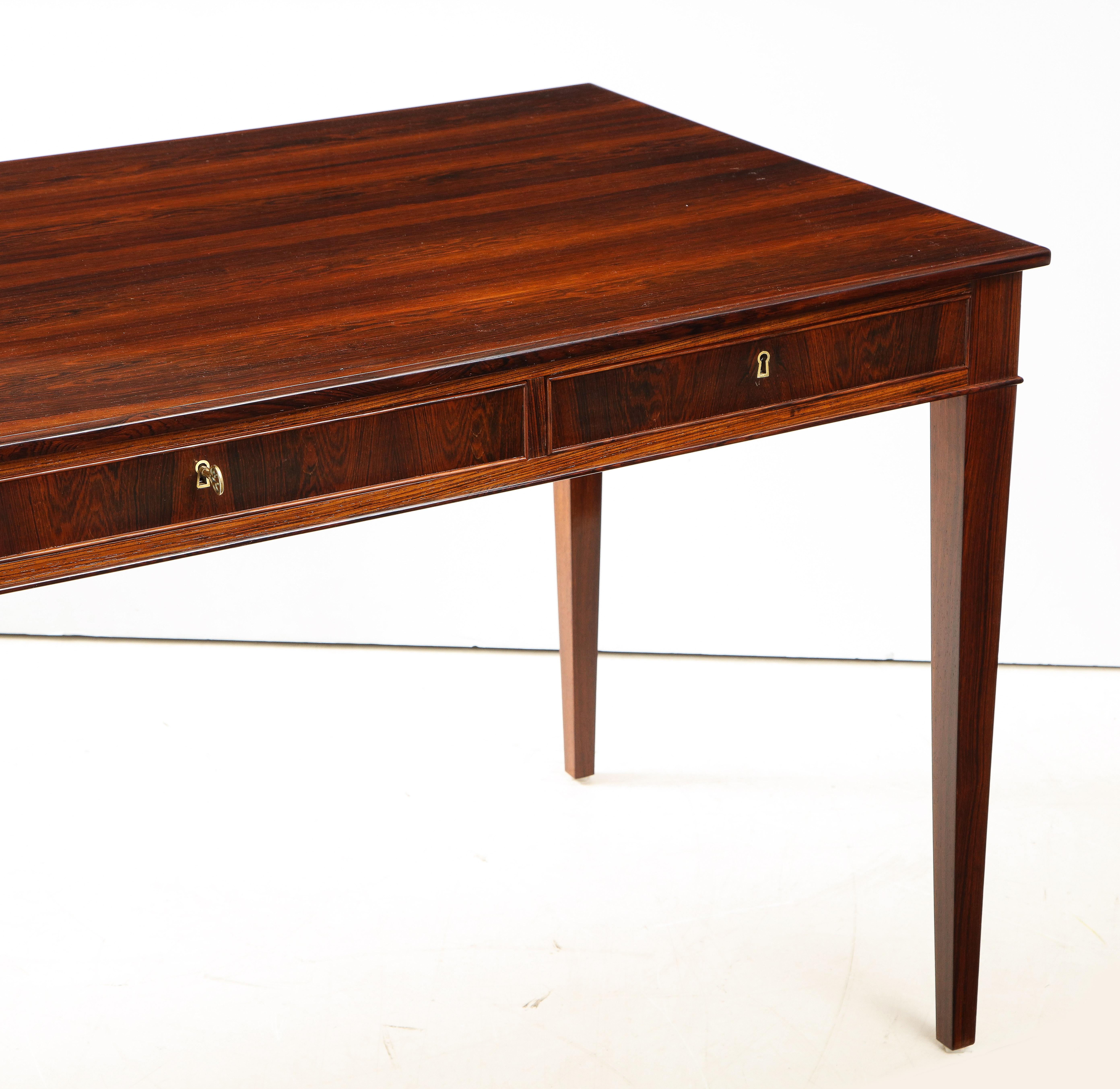 Wood Frits Henningsen Writing Desk, circa 1950s