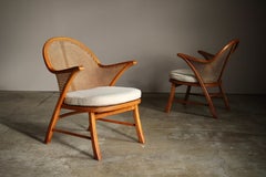 Frits Schlegel Attributed Cane Armchairs, 1940s