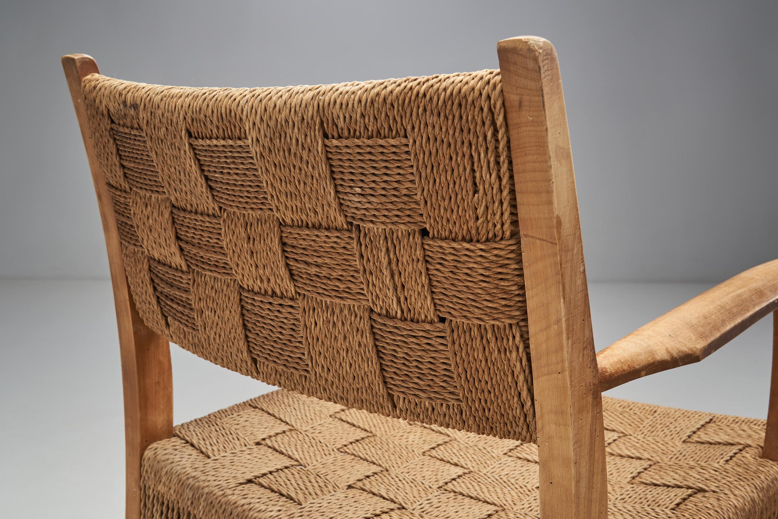 Frits Schlegel Beech Armchair for Fritz Hansen, Denmark, 1940s 7