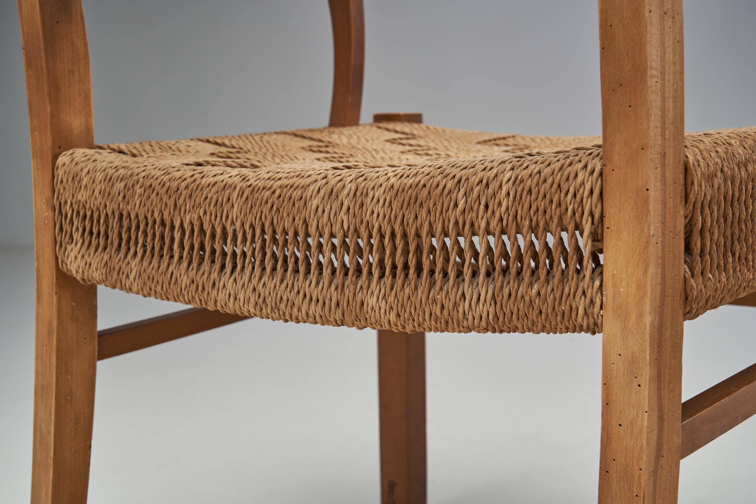 Frits Schlegel Beech Armchair for Fritz Hansen, Denmark, 1940s 11