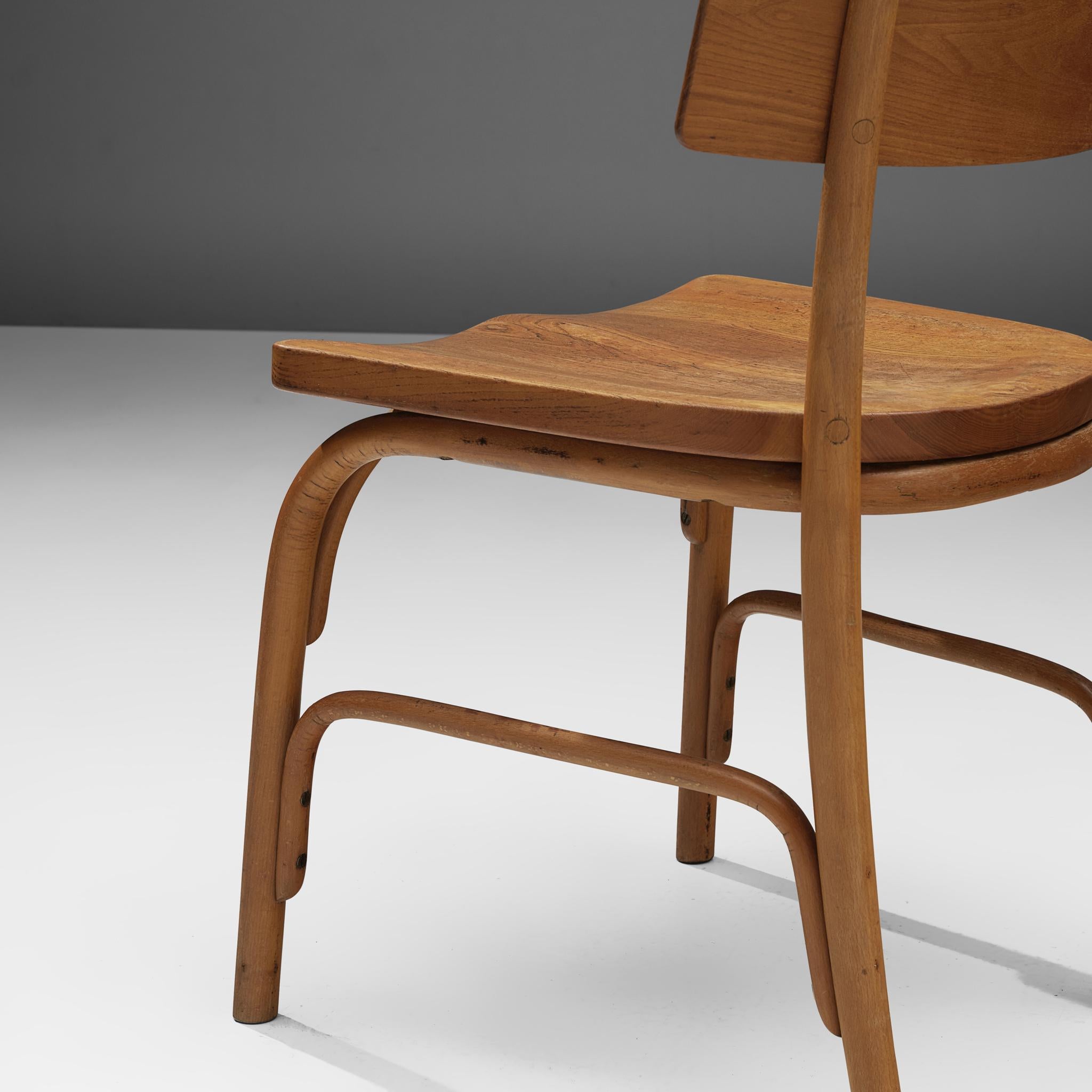 Frits Schlegel for Fritz Hansen Set of Six 'Husum' Chairs For Sale 3