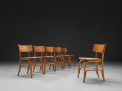 Frits Schlegel for Fritz Hansen Set of Six 'Husum' Chairs
