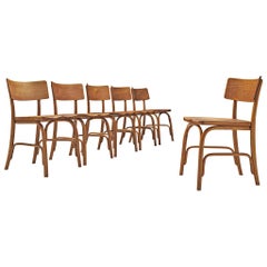 Frits Schlegel for Fritz Hansen Set of Six 'Husum' Chairs