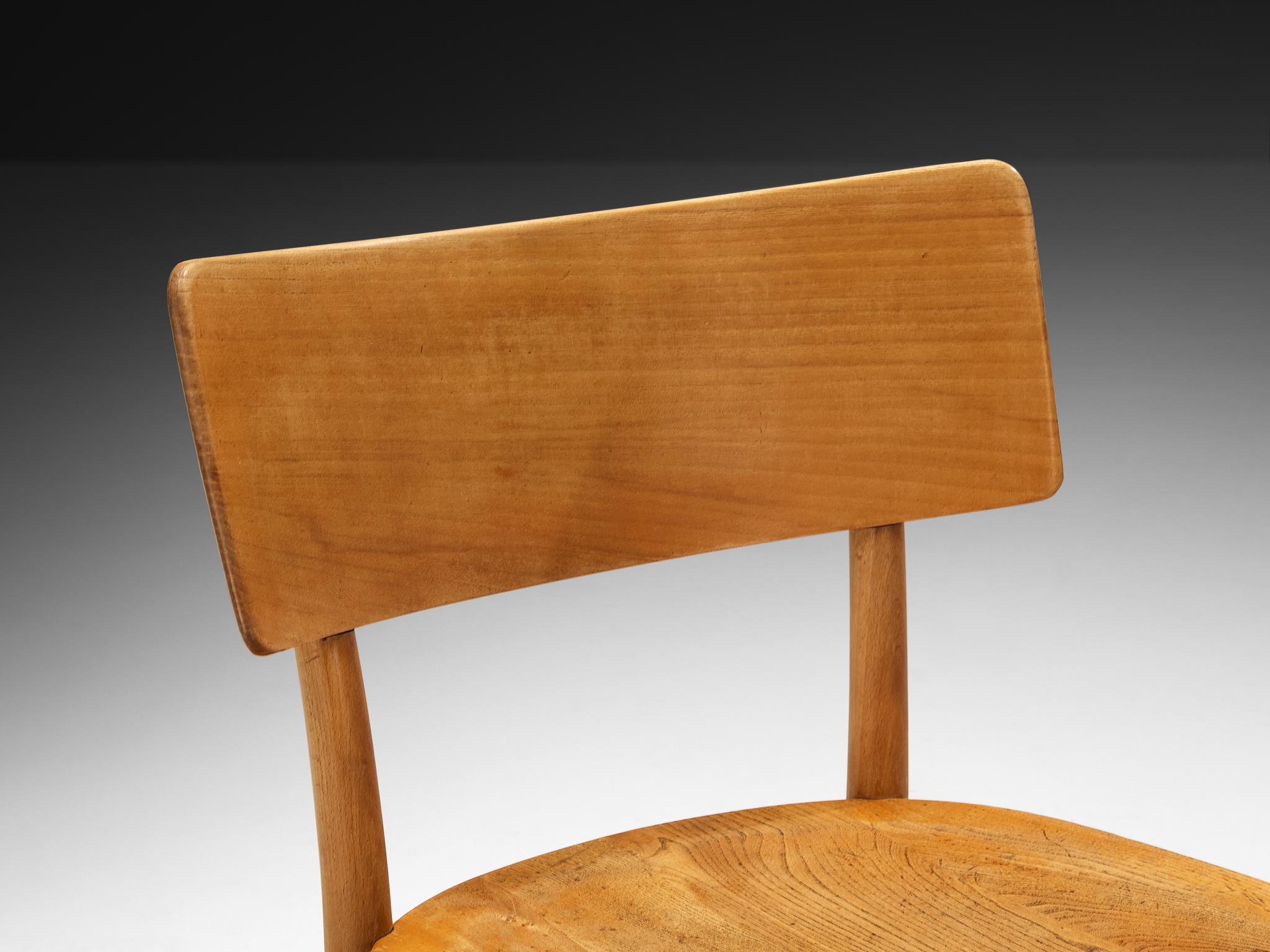 Frits Schlegel für Fritz Hansen Sechser-Set 'Husum' Esstischstühle im Zustand „Gut“ im Angebot in Waalwijk, NL