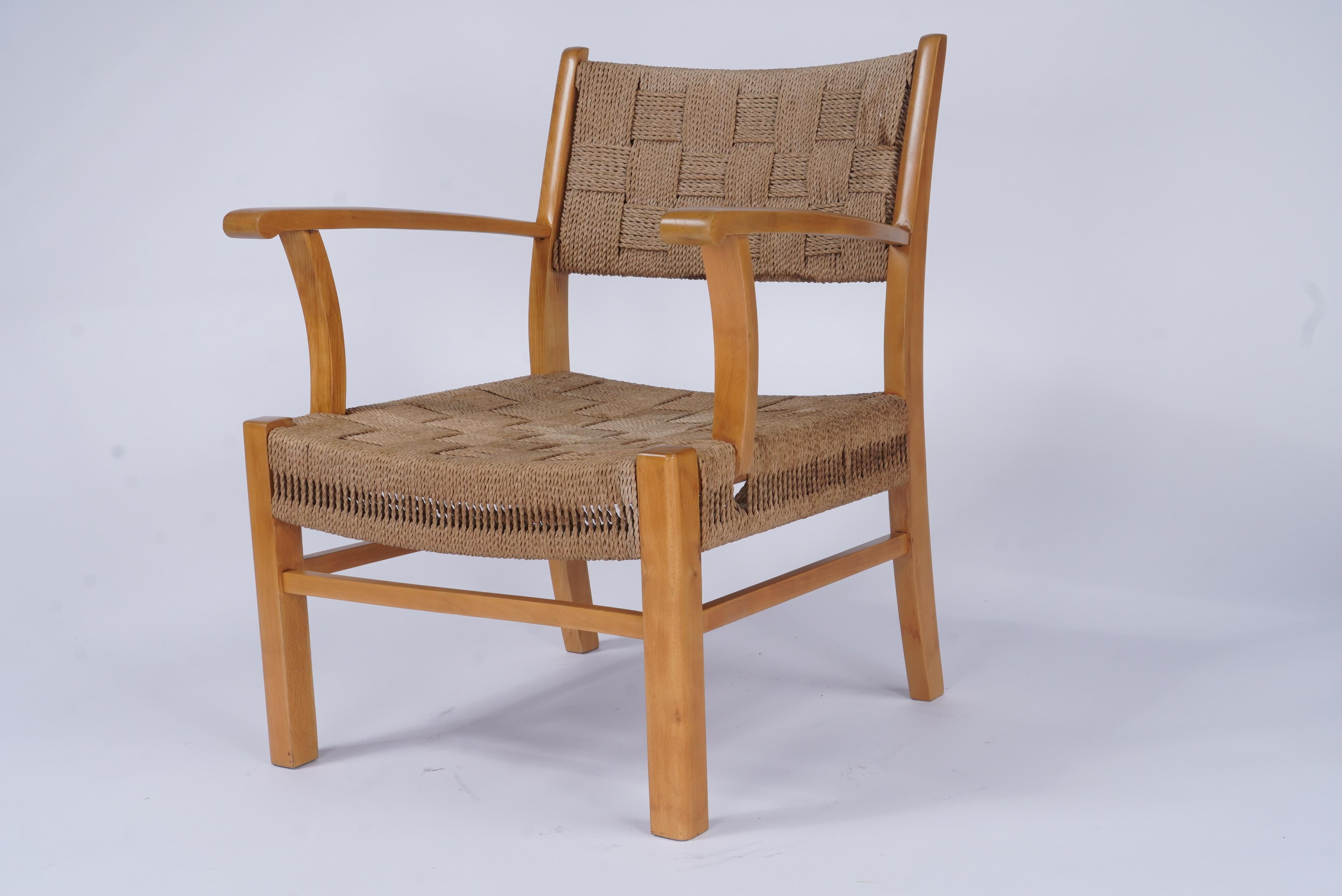 Jonc de mer Chaise longue Frits Schlegel en vente