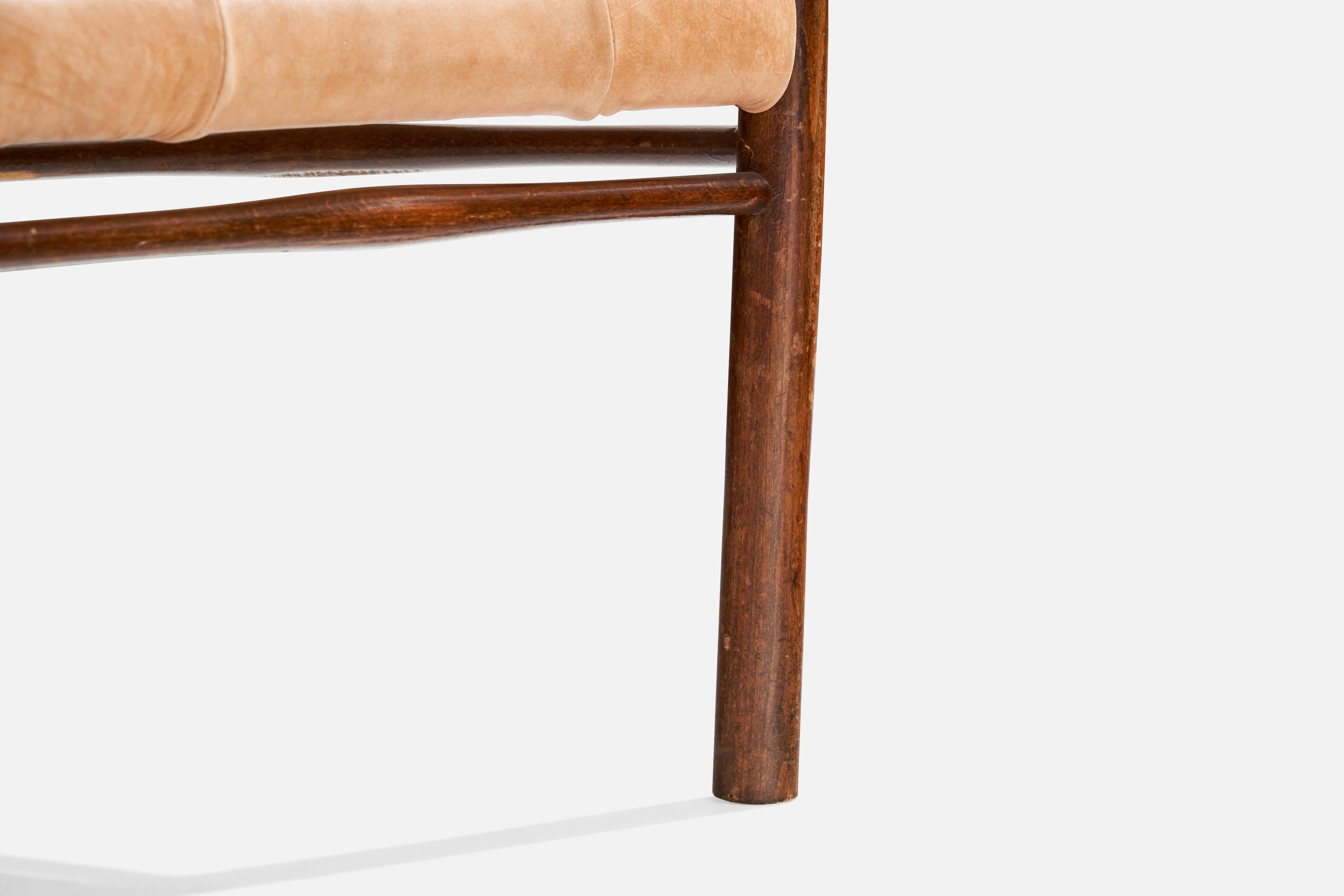 Frits Schlegel, Lounge Chairs, Beech, Sea Grass Cord, Leather, Denmark, 1930s 1