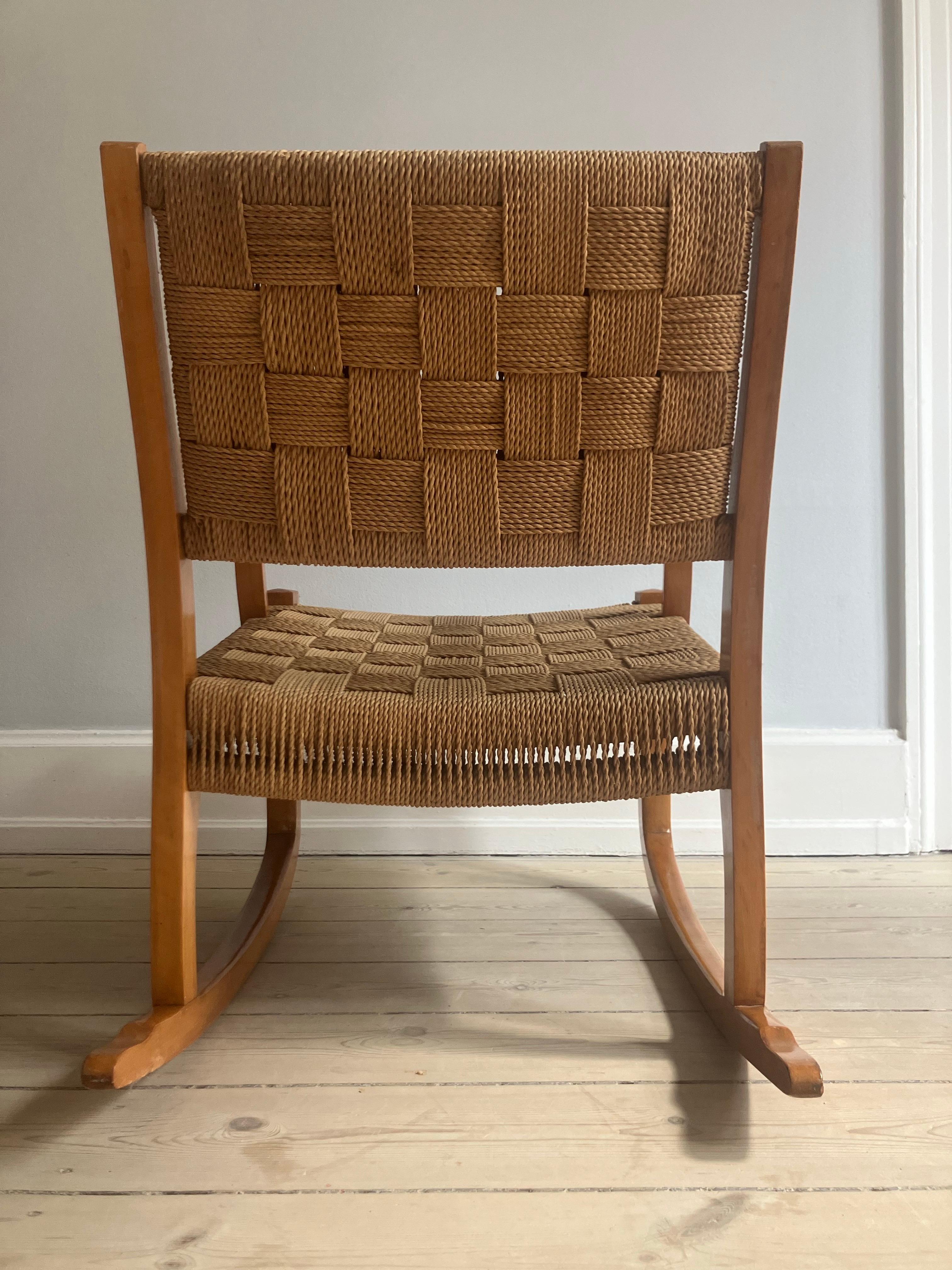 Fauteuil à bascule Frits Schlegel, par Fritz Hansen en vente 5