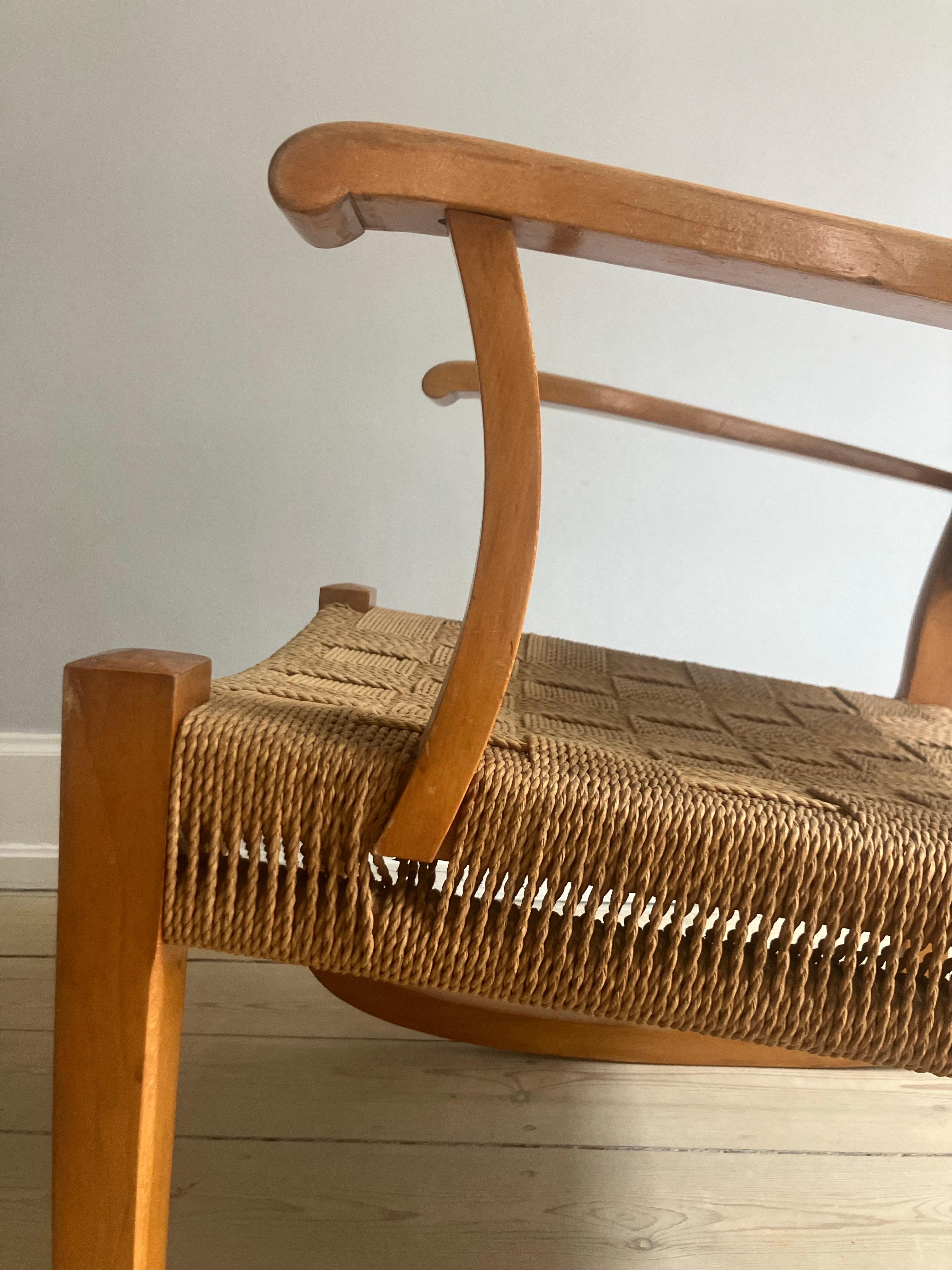 Fauteuil à bascule Frits Schlegel, par Fritz Hansen en vente 7