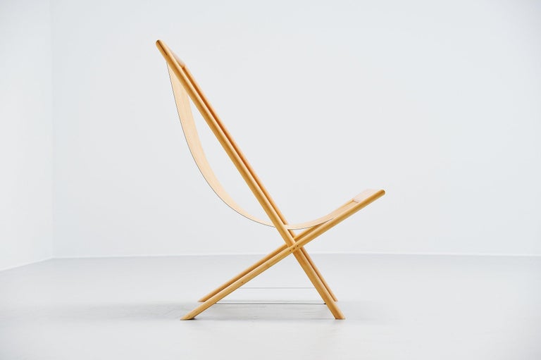 Frits Swart Unique Lounge Chair in Plywood, 1979 In Good Condition In Roosendaal, Noord Brabant
