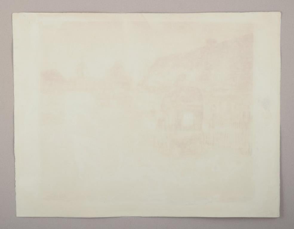 Norwegian Frits Thaulow (1847-1906). Color lithograph of 