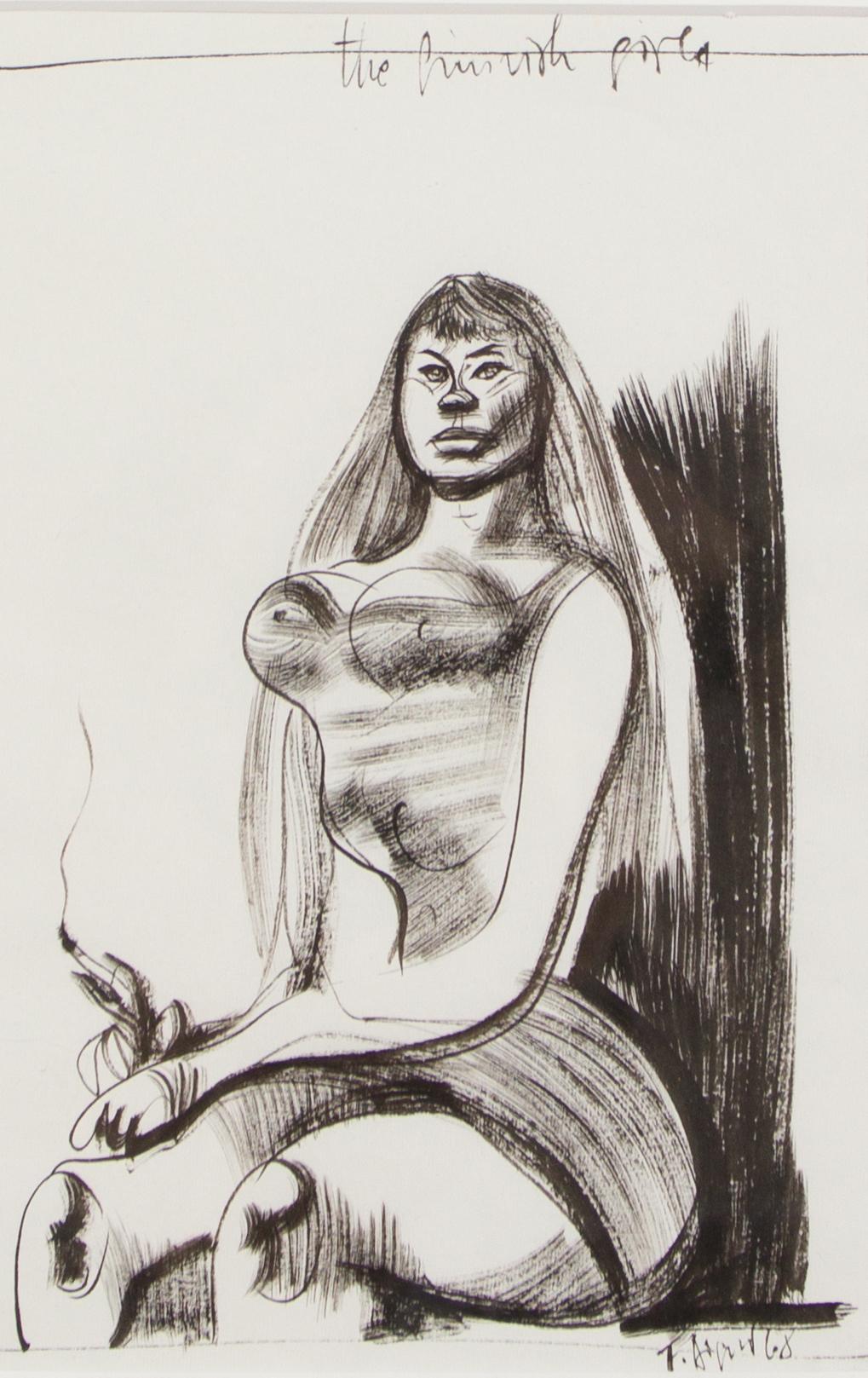 Fritz Aigner Nude Painting - The Finnish Girl