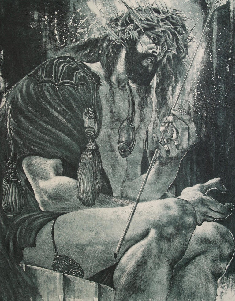 Fritz Aigner - Christus mit Dornenkrone / Christ with Crown of Thorns For  Sale at 1stDibs
