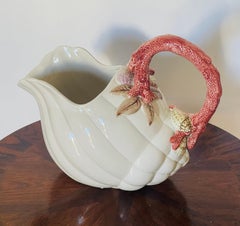 Fritz and Floyd Sea Shell Ceramic Jar Or Planter