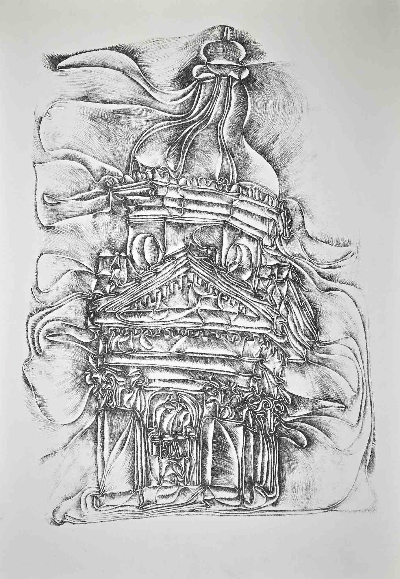 Cathédrale est une gravure originale en noir et blanc de l'artiste autrichien Fritz Baumgartner.

En très bonnes conditions, à l'exception d'une petite rousseur diffuse dans la marge qui n'affecte pas l'image

L'œuvre représente une cathédrale par